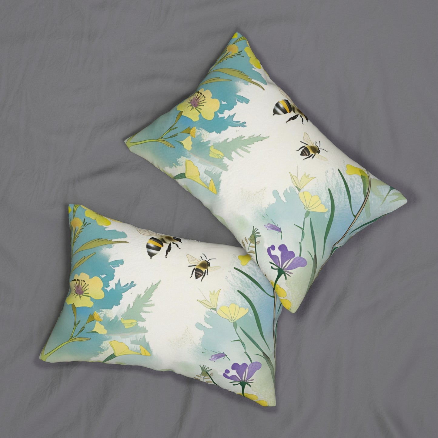 Bee Garden Lumbar Pillow