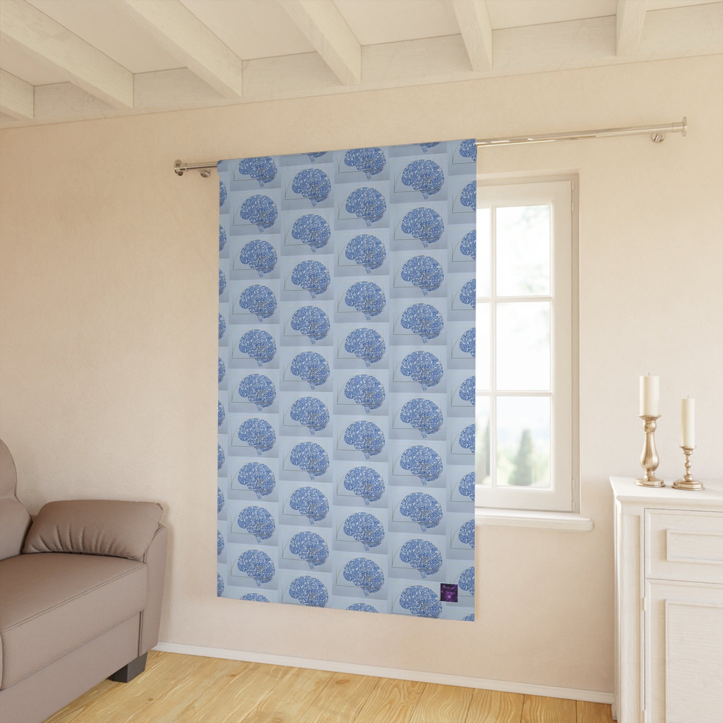 'Beautiful Mind' by Nagihan Seymour Window Curtains (1 Piece)