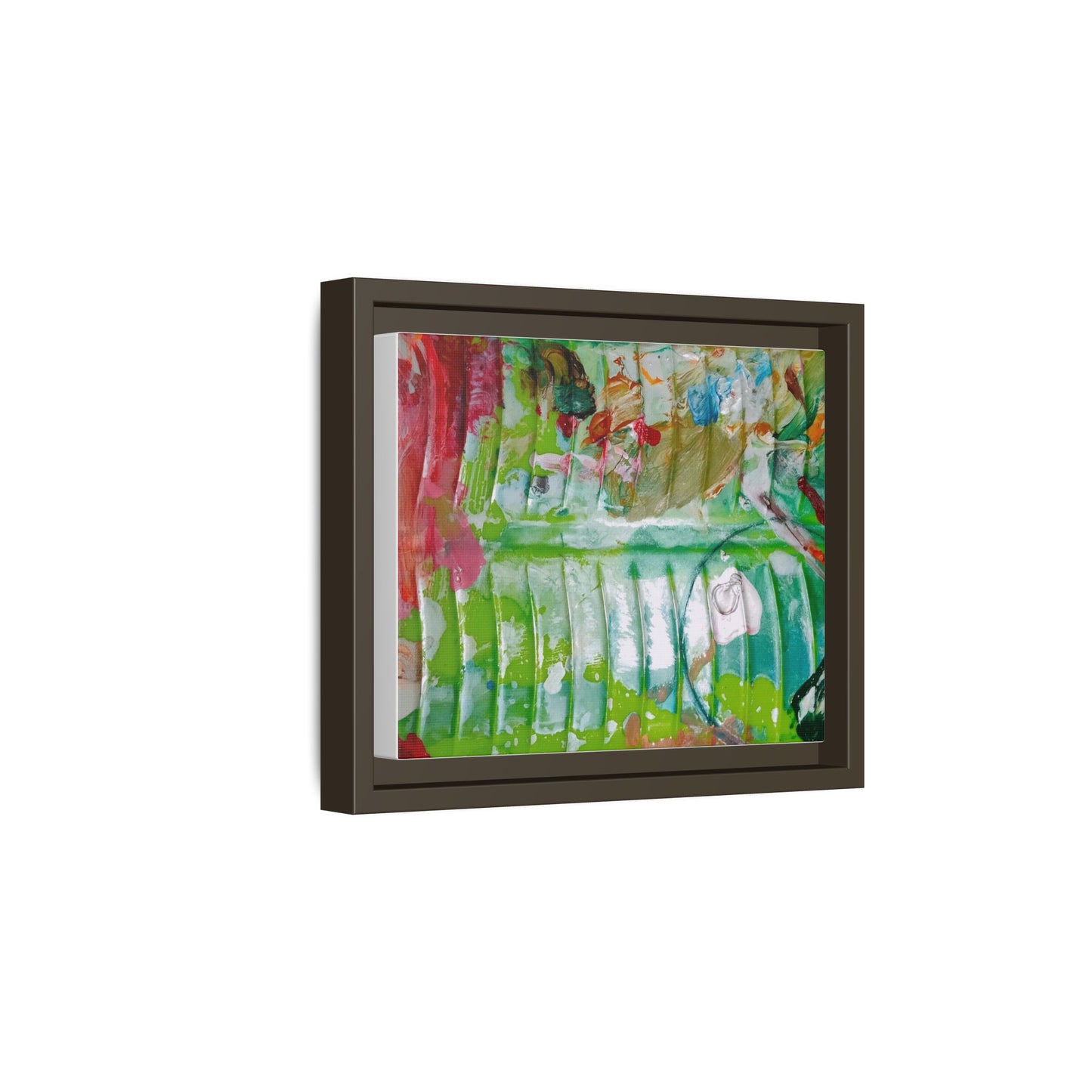'A Mix of Life' Framed Canvas Art
