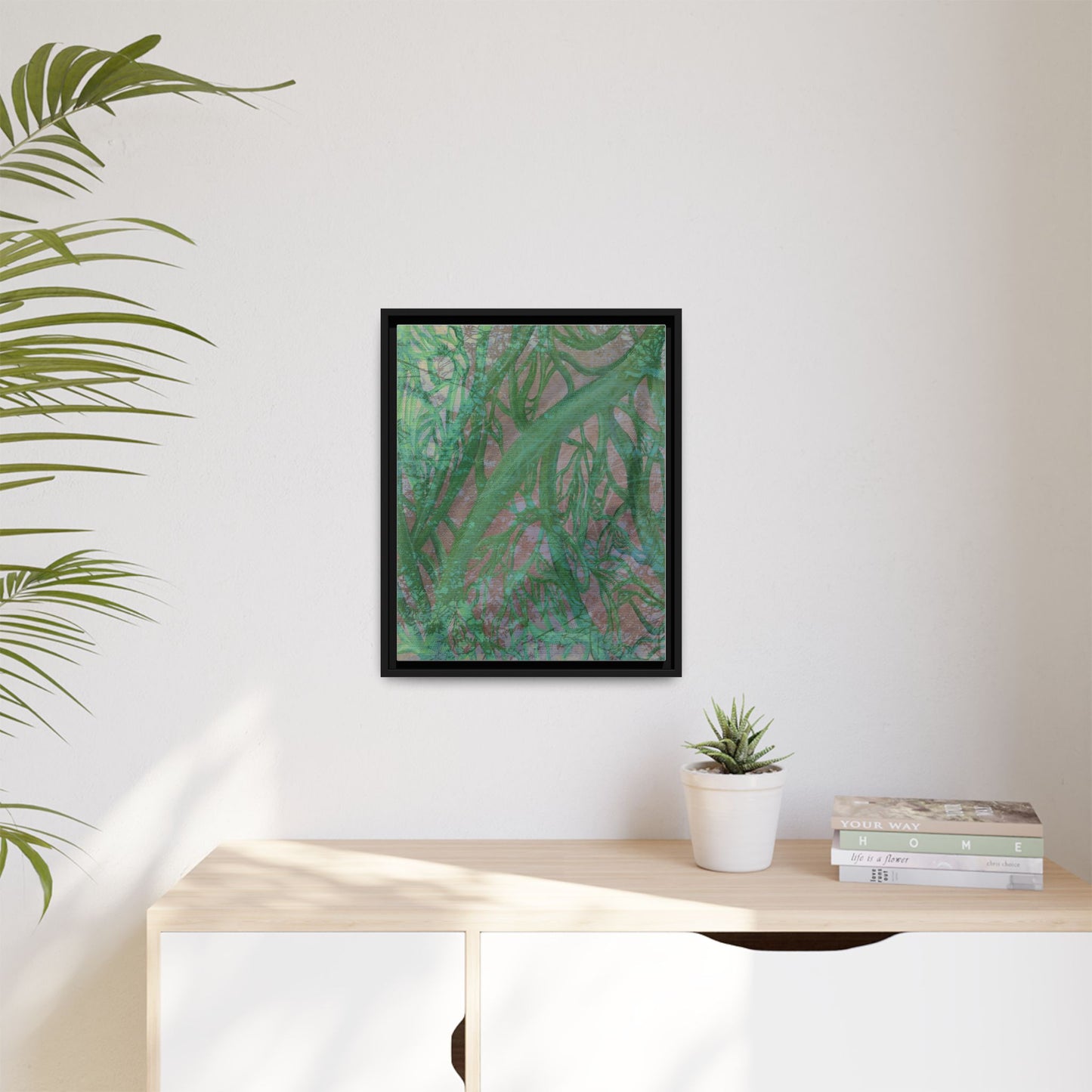 Inner Depths Framed Canvas Art