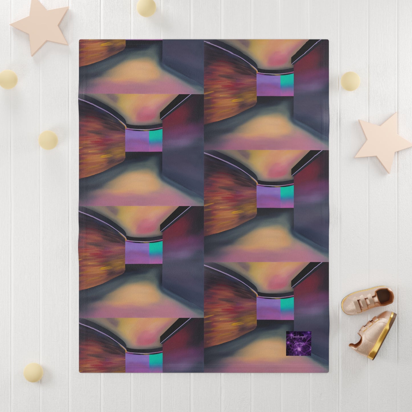 'Around The Corner' by Sarah Pooley Soft Fleece Baby Blanket