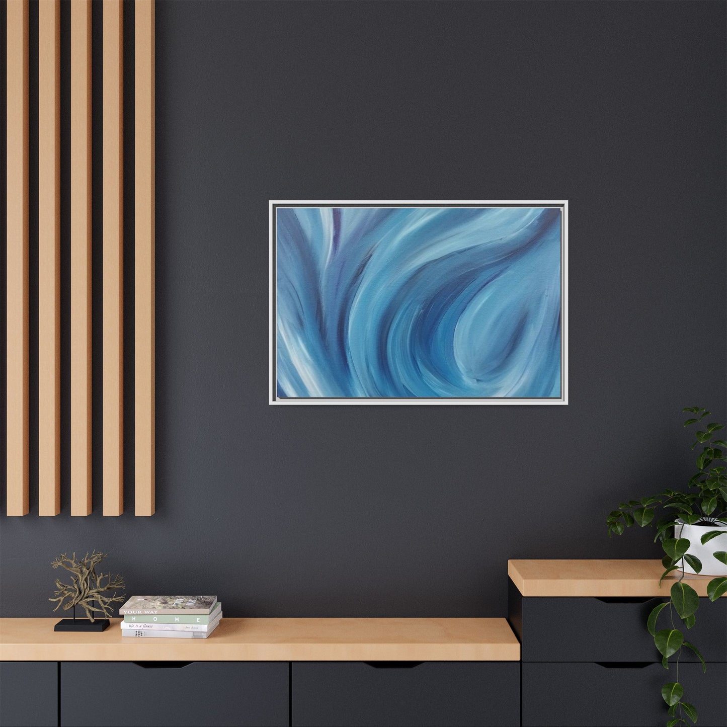 Intrinsic Reflection Framed Canvas Art