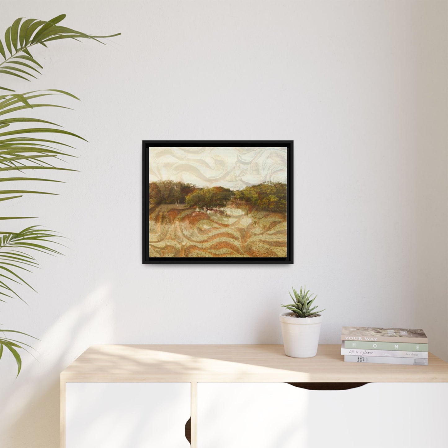 Serene Mangroves Framed Canvas Art