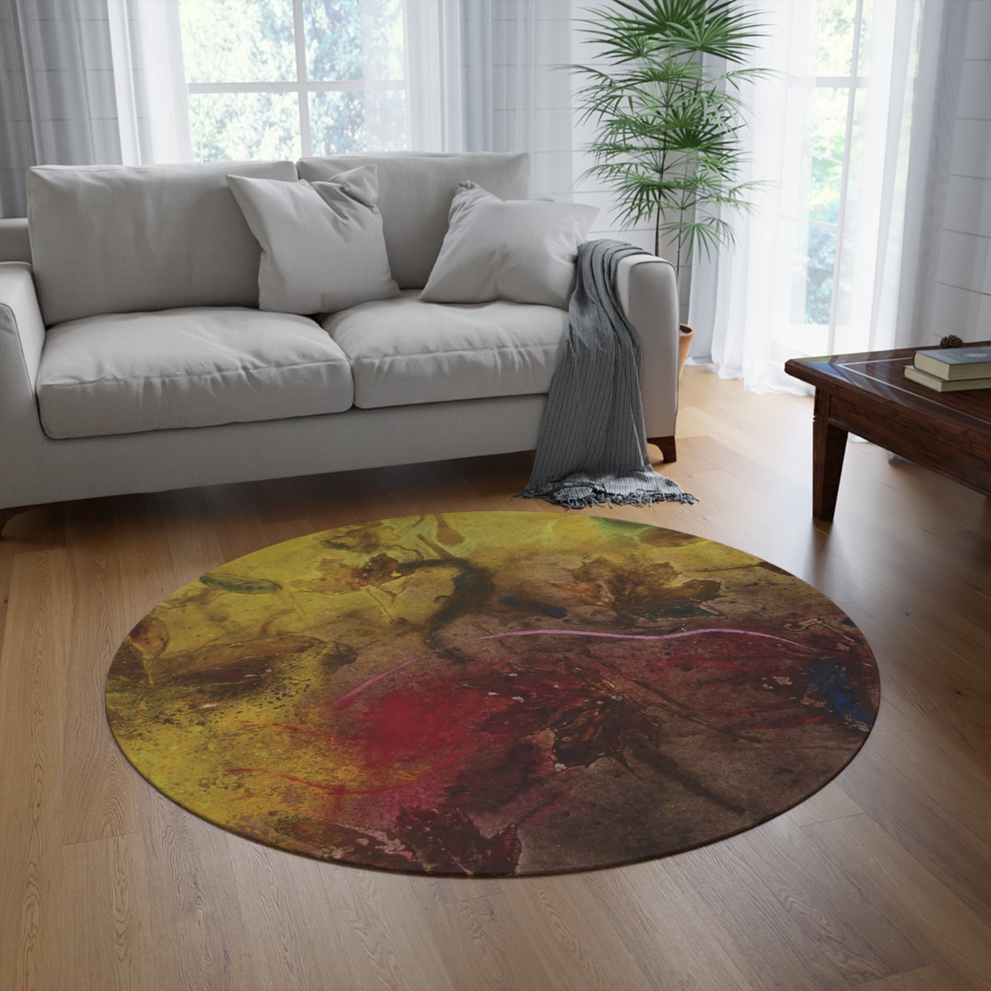 Natur b by Eskild Beck Round Rug