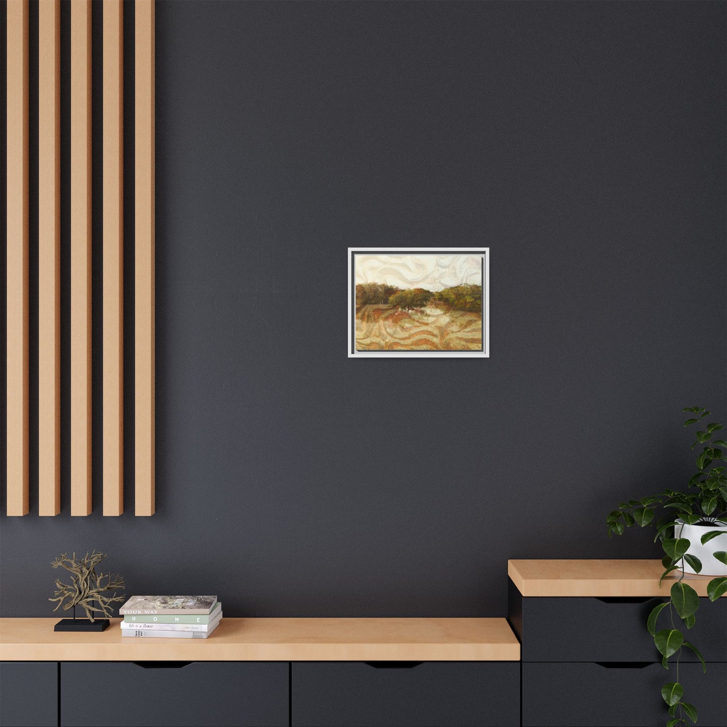 Serene Mangroves Framed Canvas Art