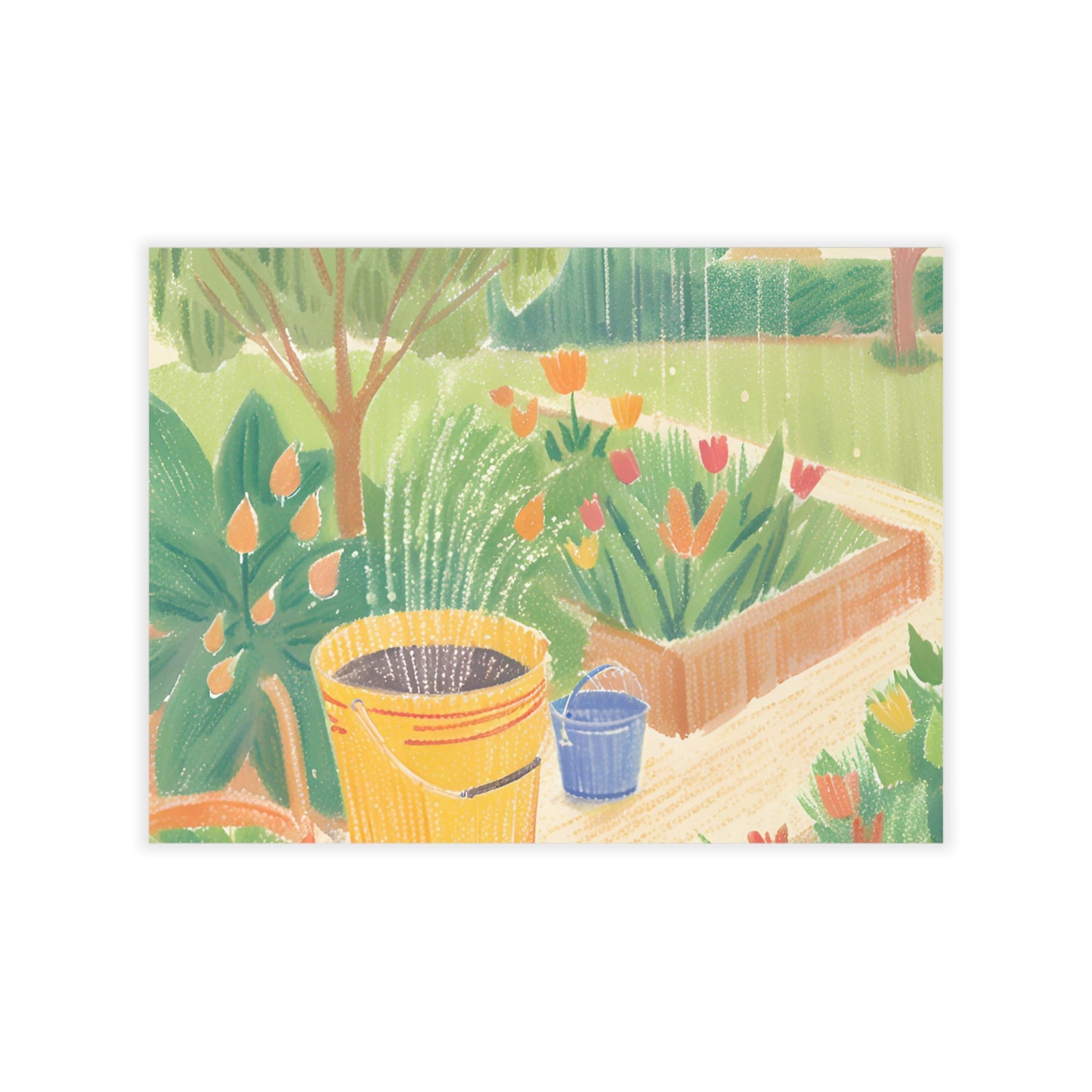 Rain Garden Wall Decals
