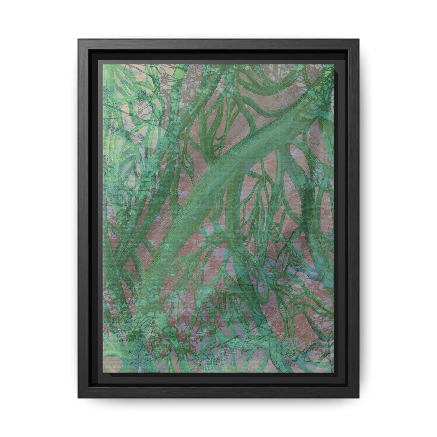 Inner Depths Framed Canvas Art