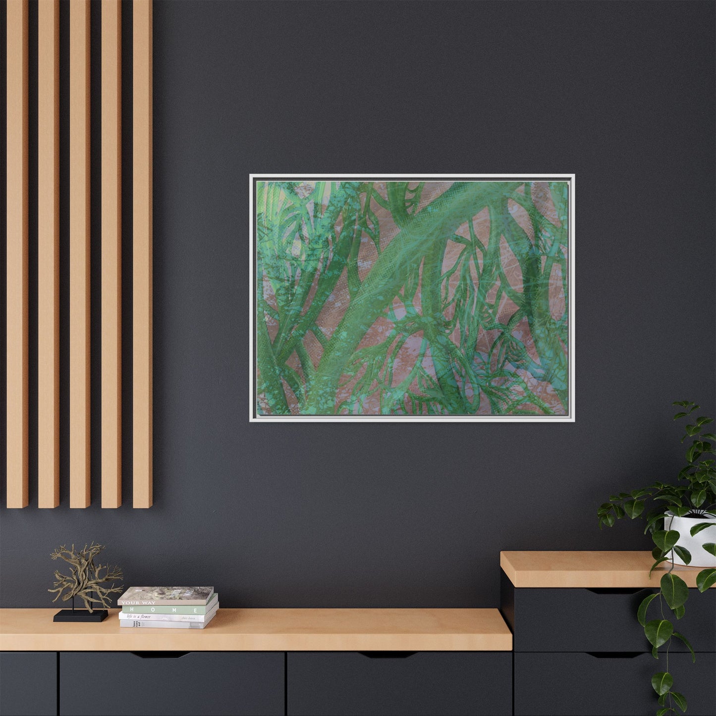 Inner Depths Framed Canvas Art