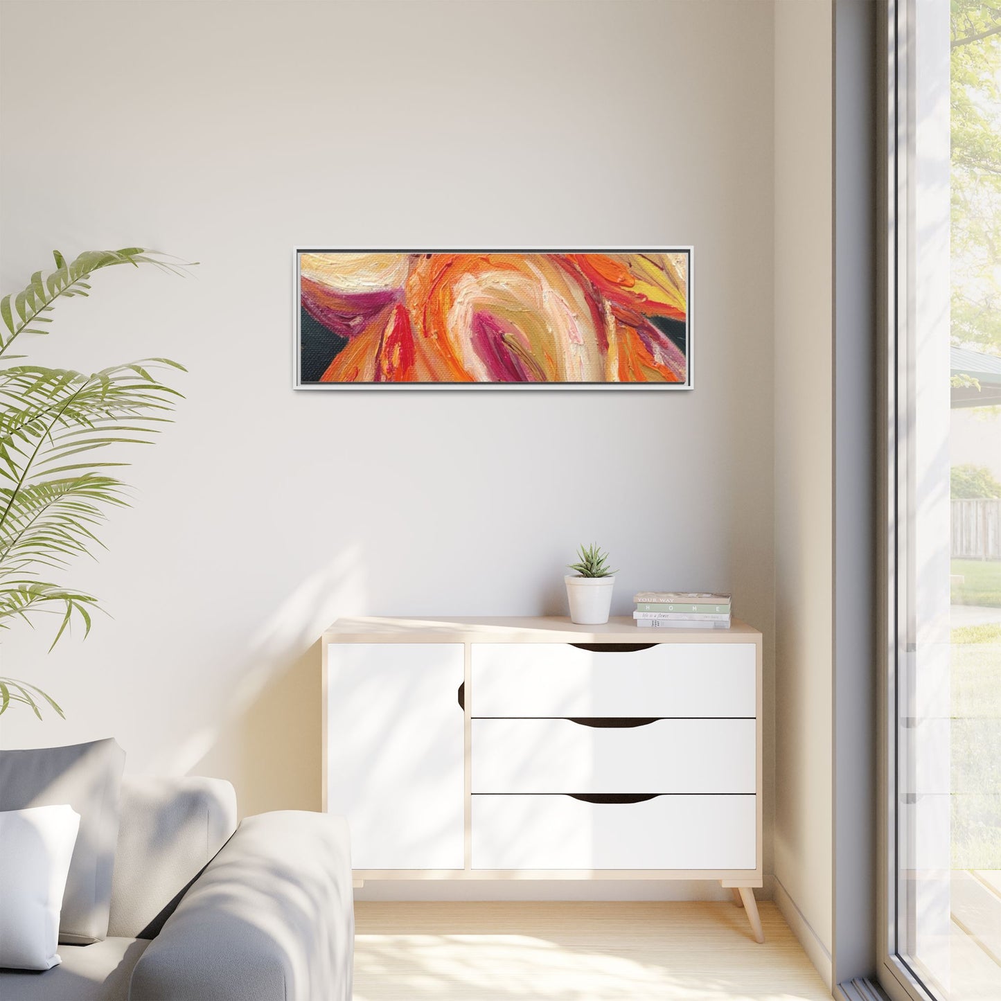 Dramatic Awakening Framed Canvas Art