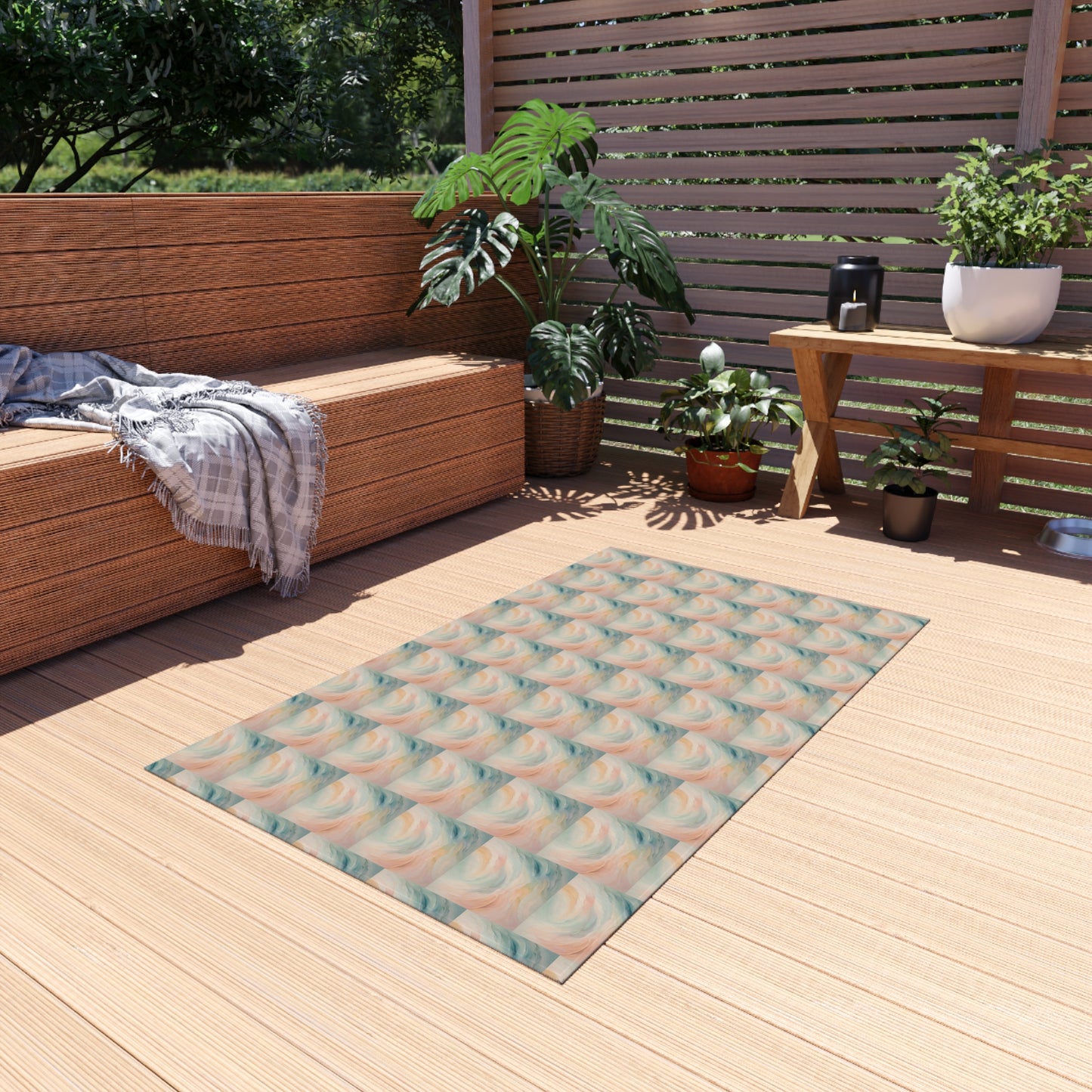 Ethereal Waves Outdoor Rug