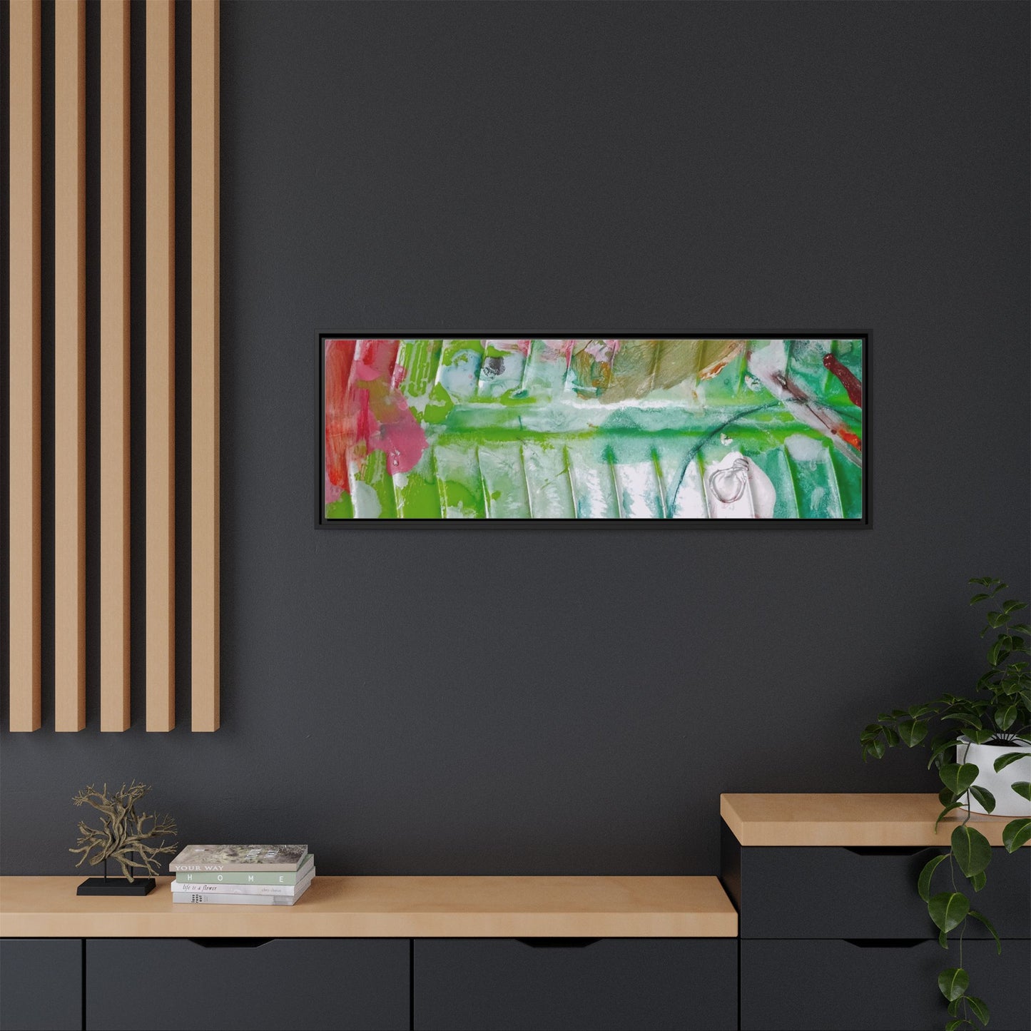 'A Mix of Life' Framed Canvas Art