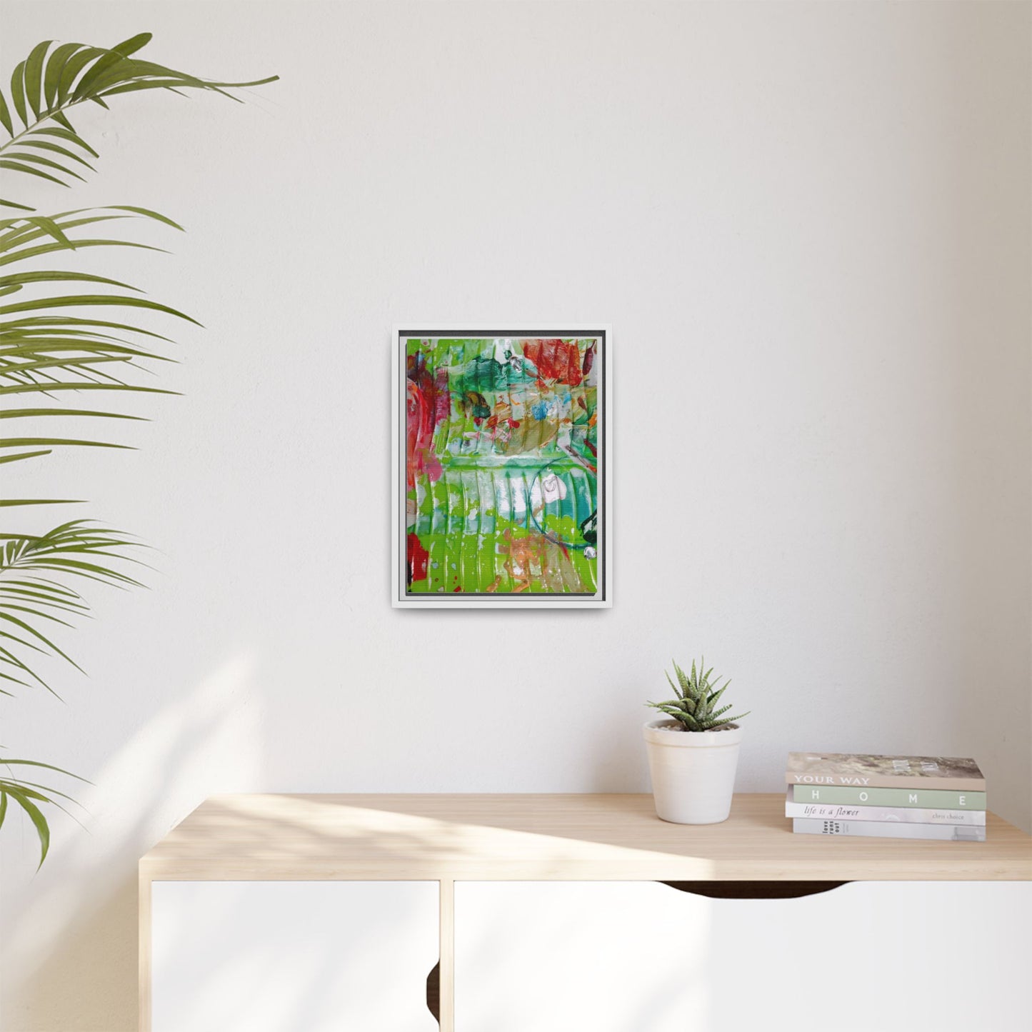 'A Mix of Life' Framed Canvas Art
