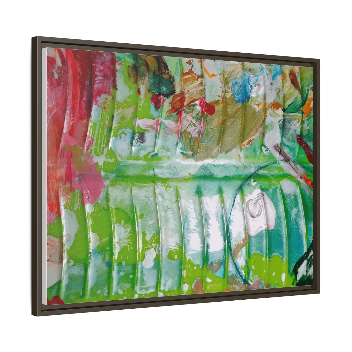 'A Mix of Life' Framed Canvas Art