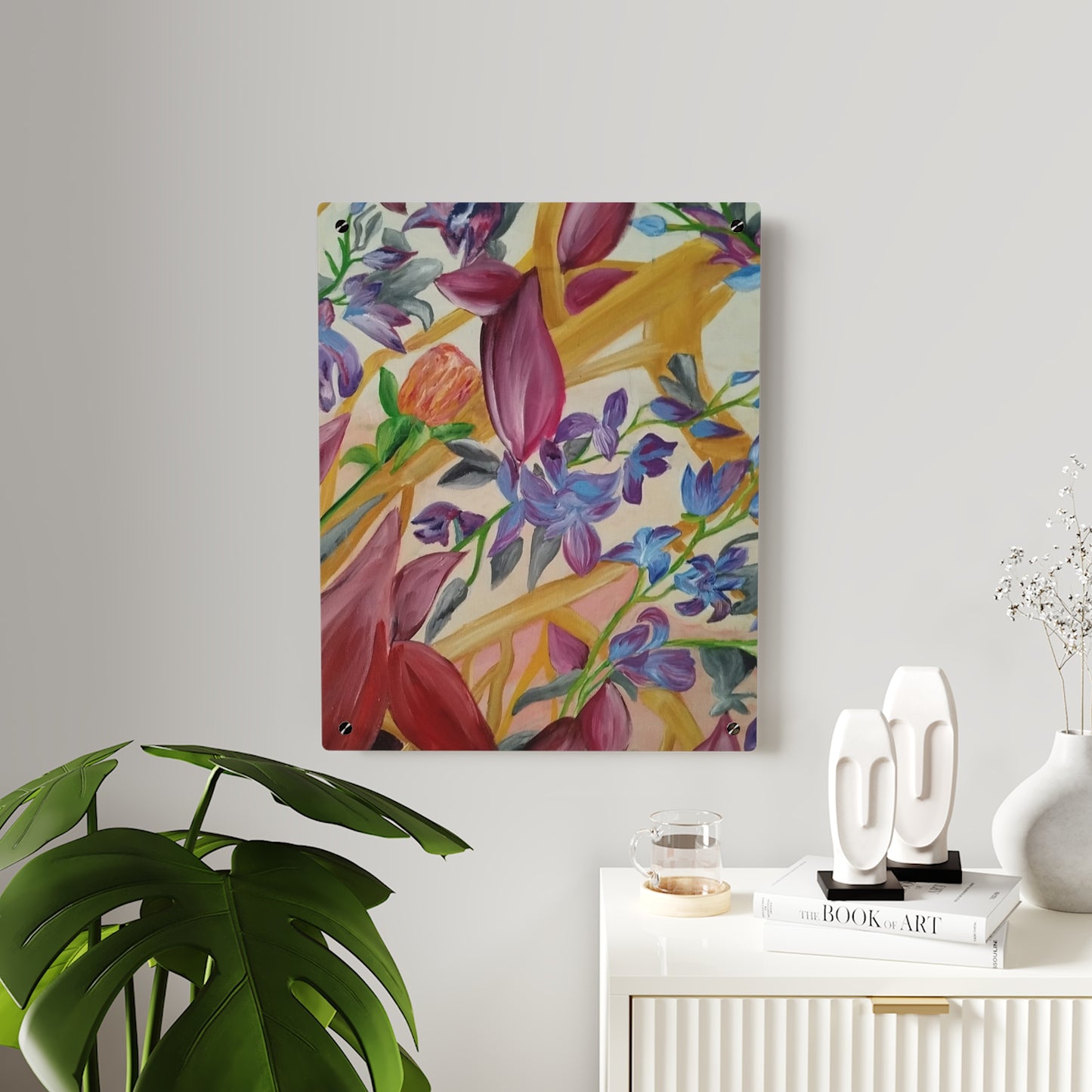 'A Dream of Flowers' Acrylic Wall Art Panels