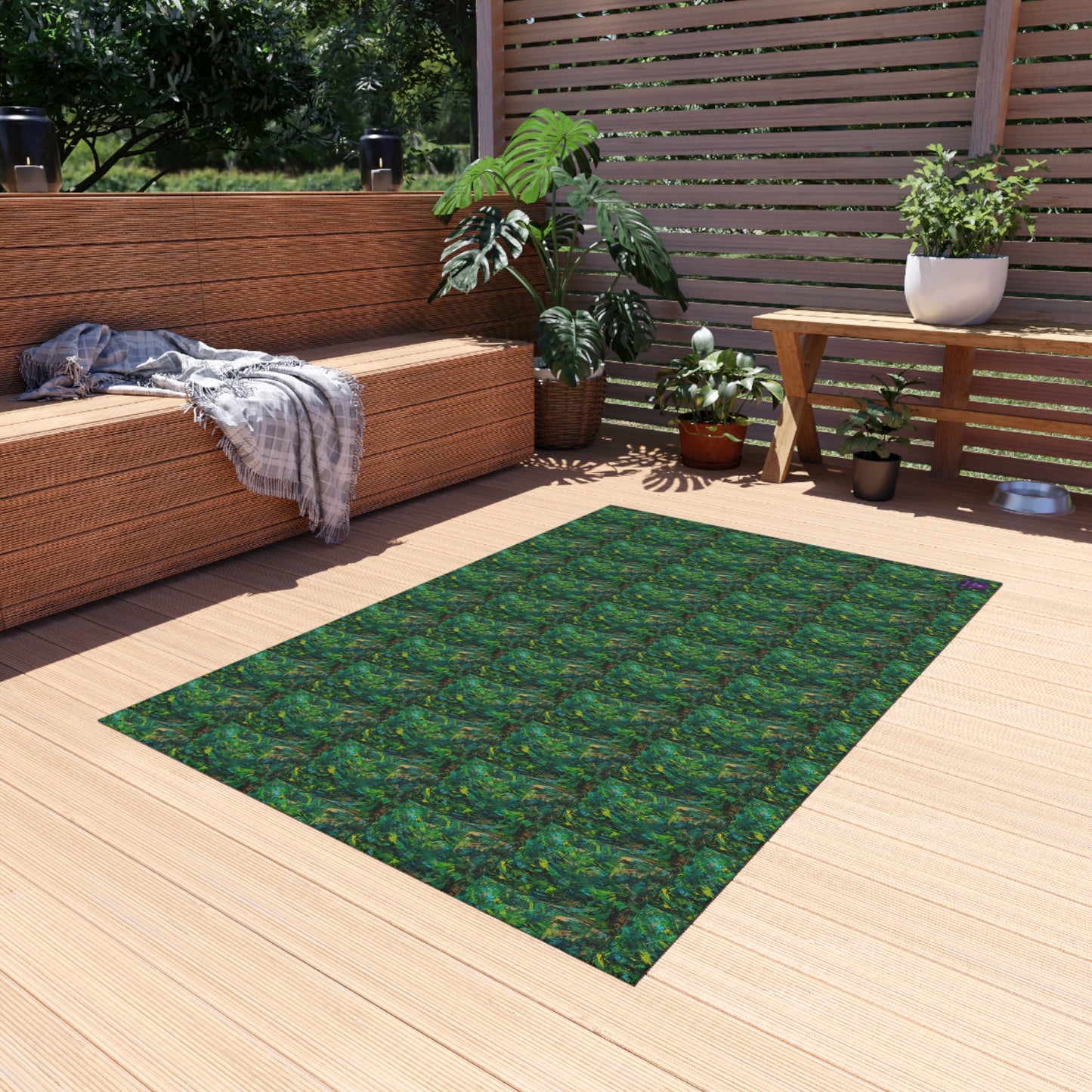 'The Woods and The Trees' by Catherine Sweet Outdoor Rug