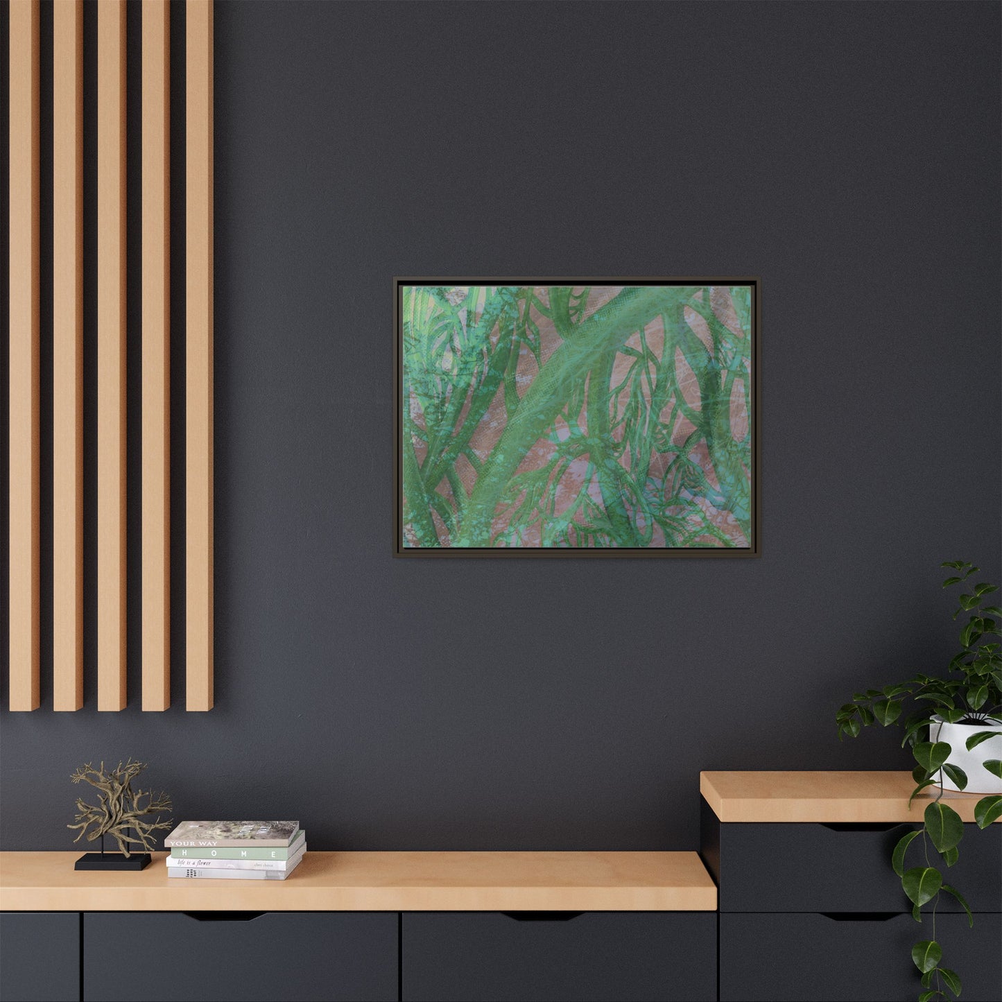 Inner Depths Framed Canvas Art