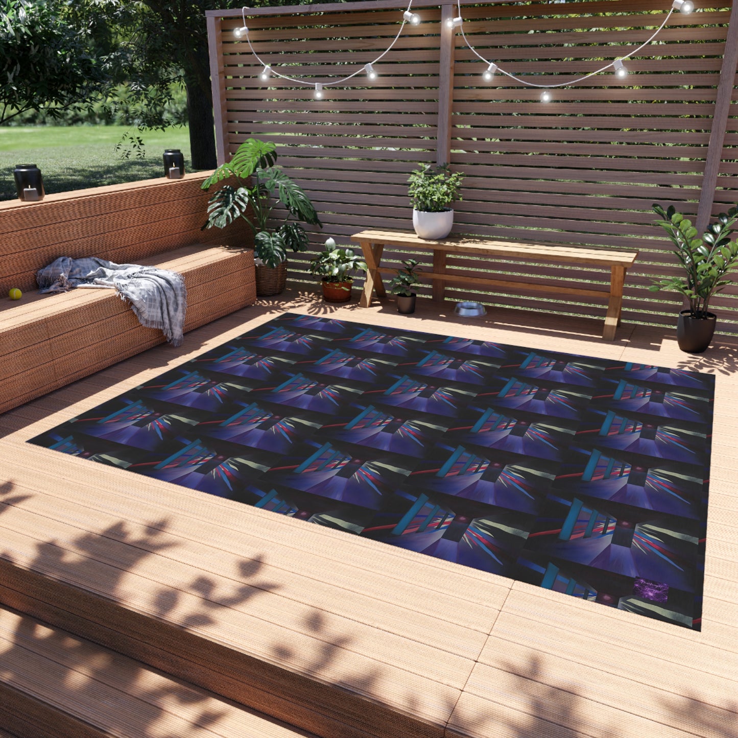 'The Corridor' by Sarah Pooley Outdoor Rug
