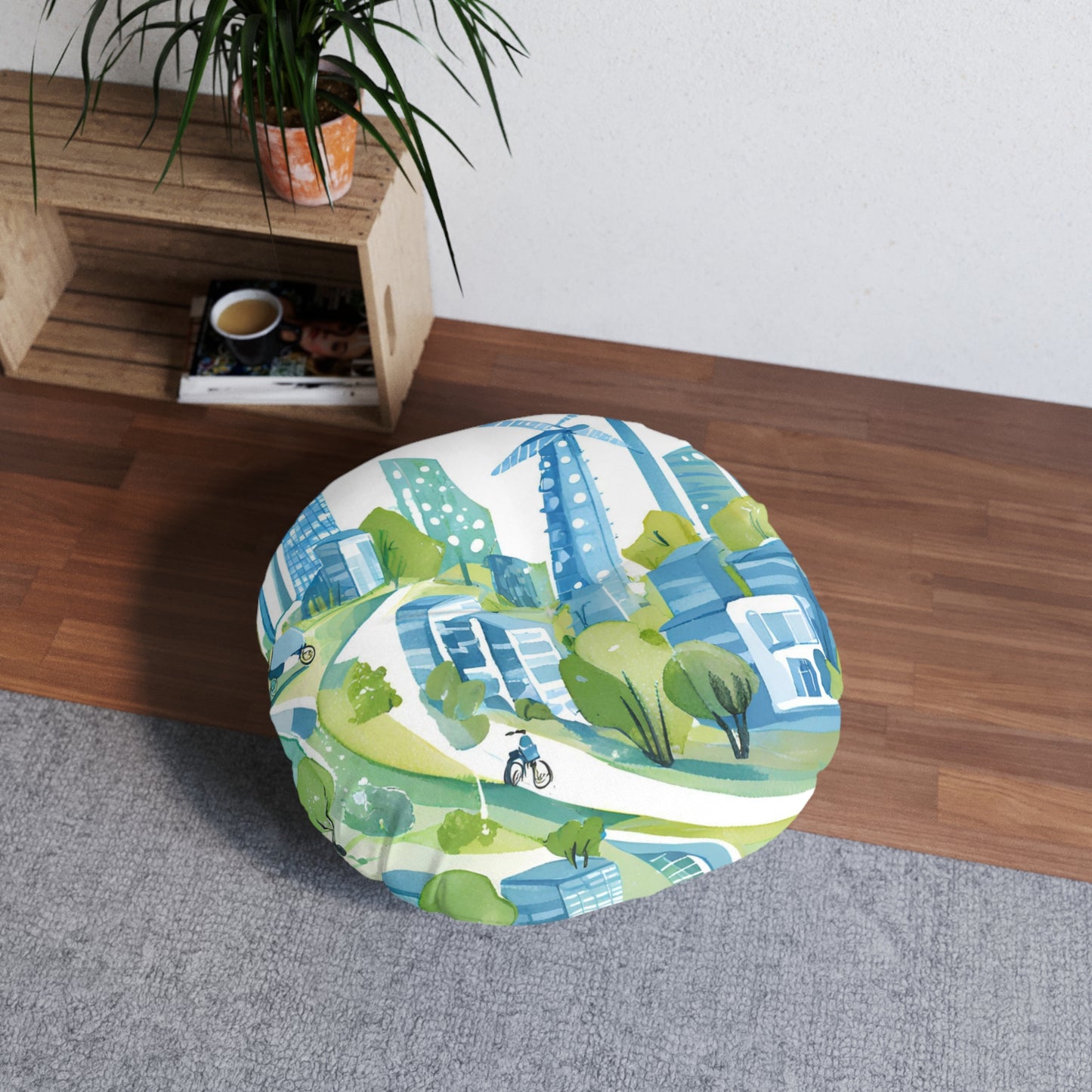 The City Tufted Floor Pillow