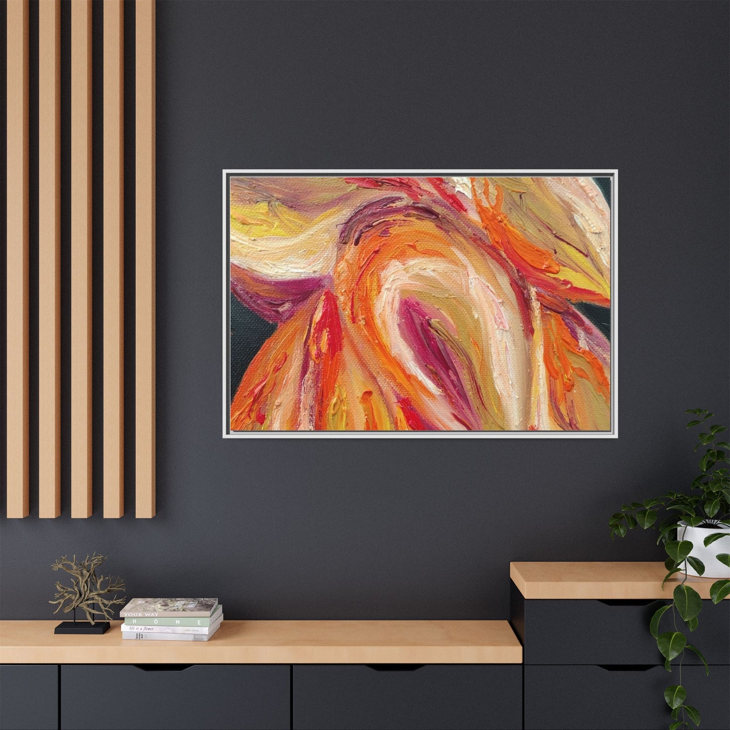 Dramatic Awakening Framed Canvas Art