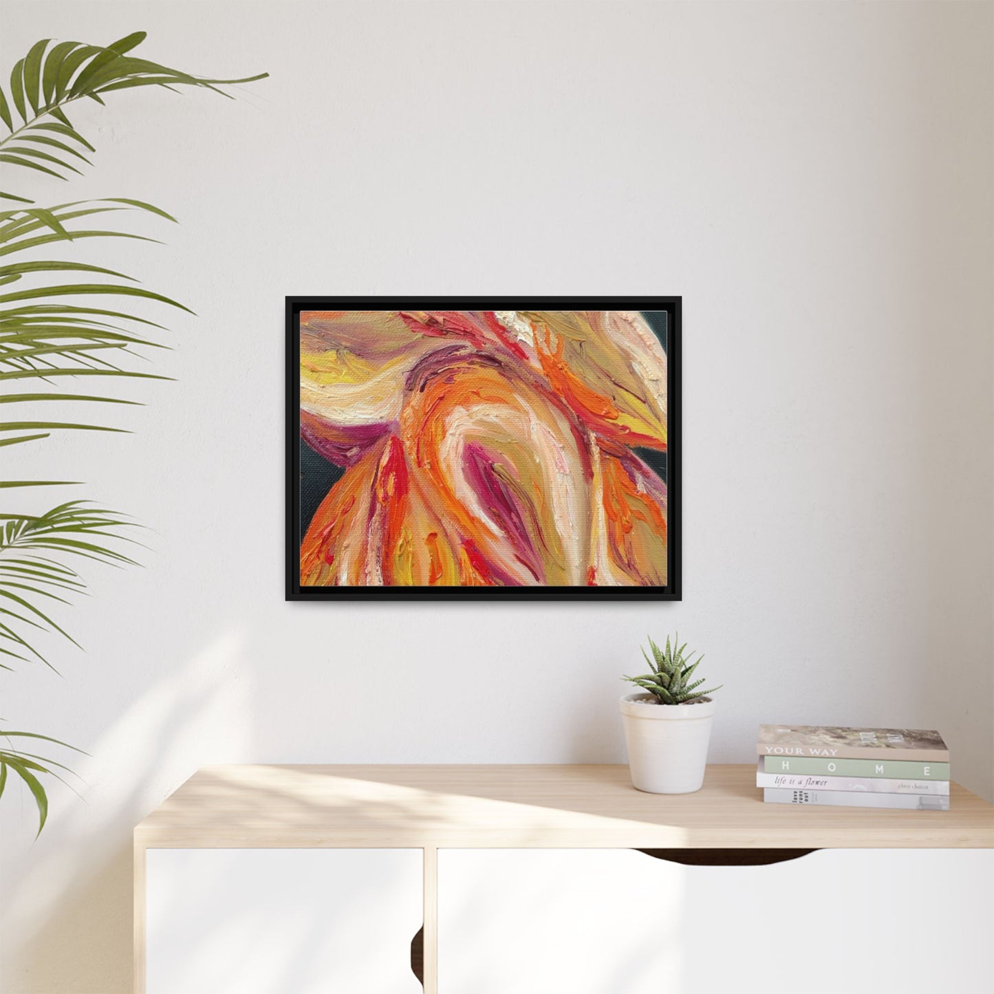 Dramatic Awakening Framed Canvas Art