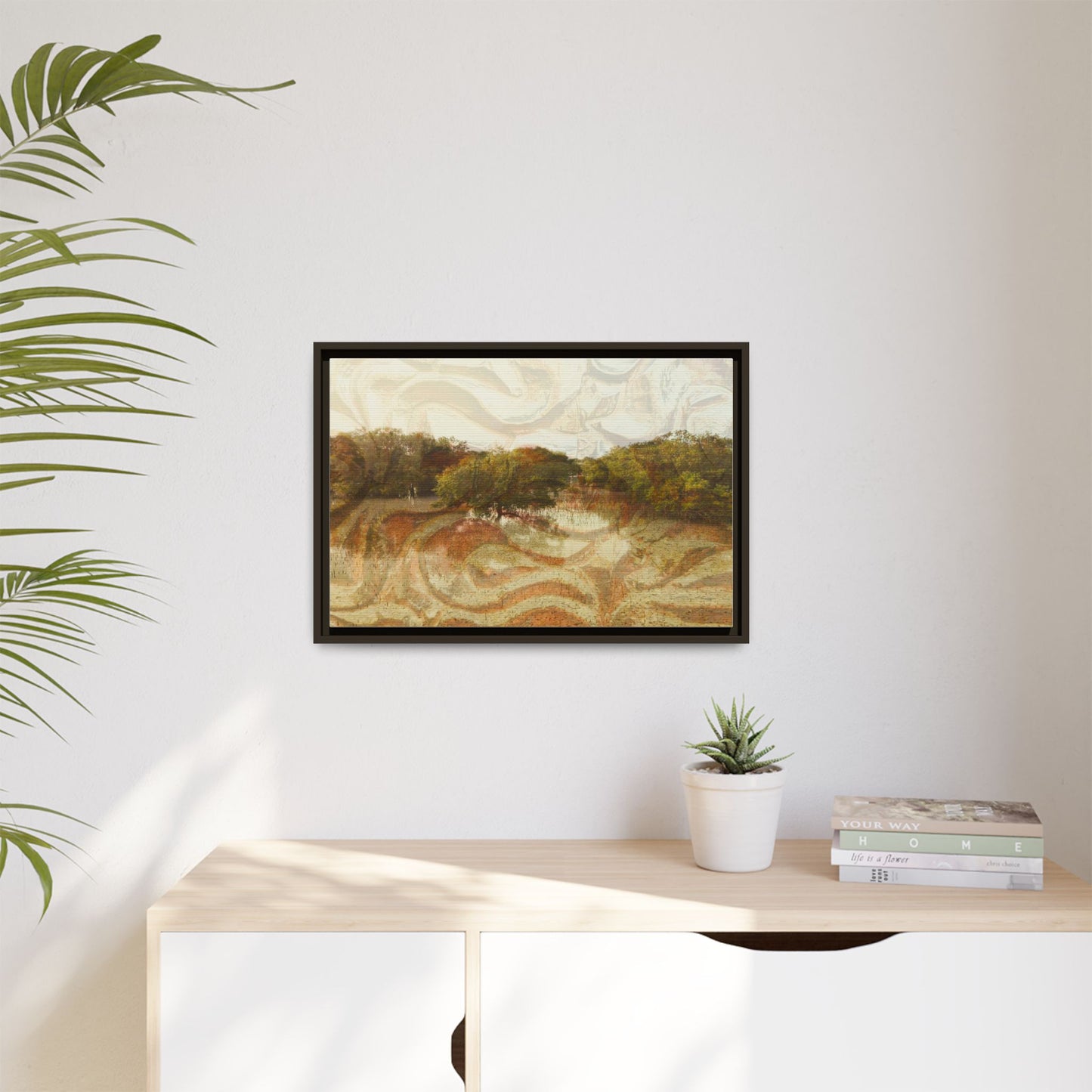 Serene Mangroves Framed Canvas Art