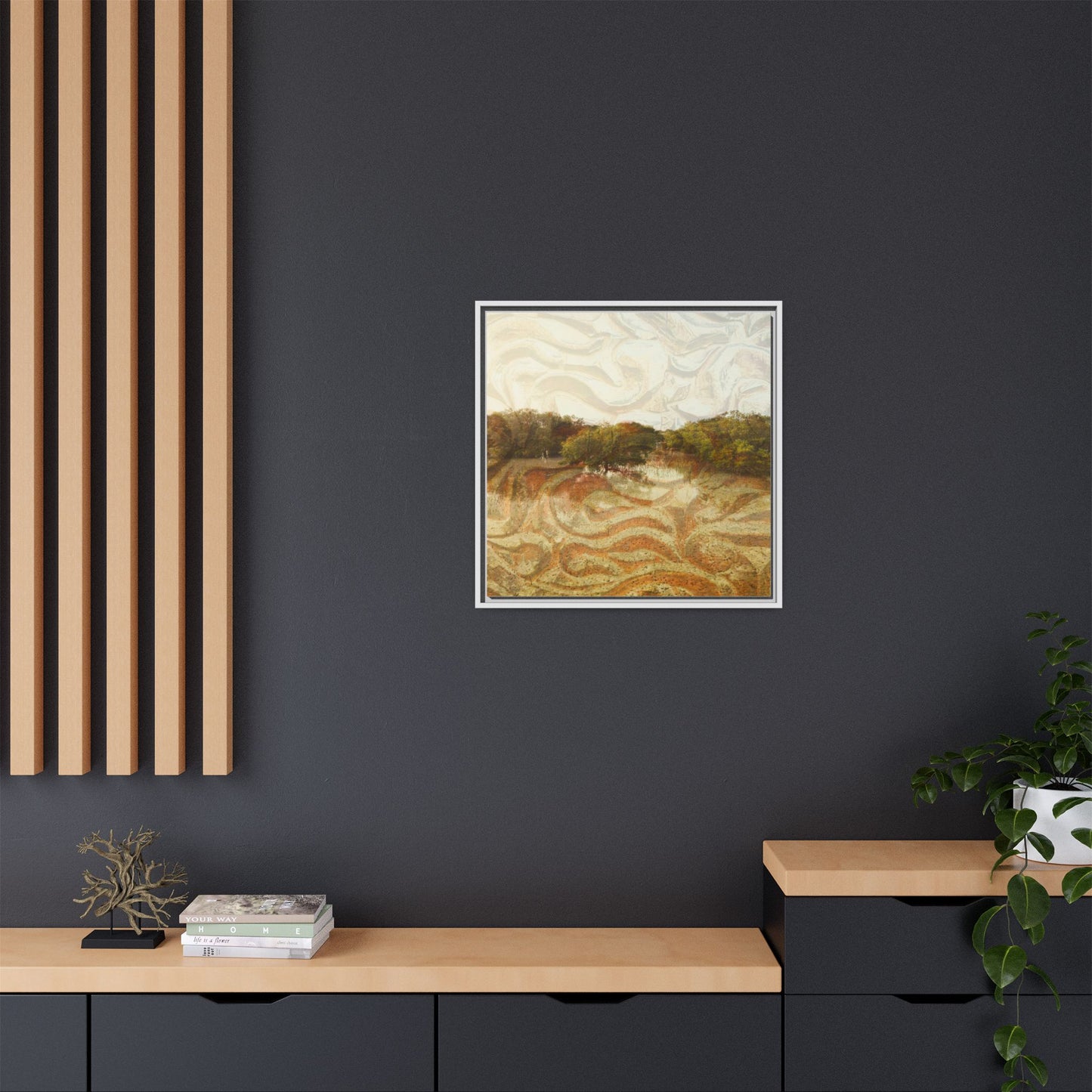 Serene Mangroves Framed Canvas Art