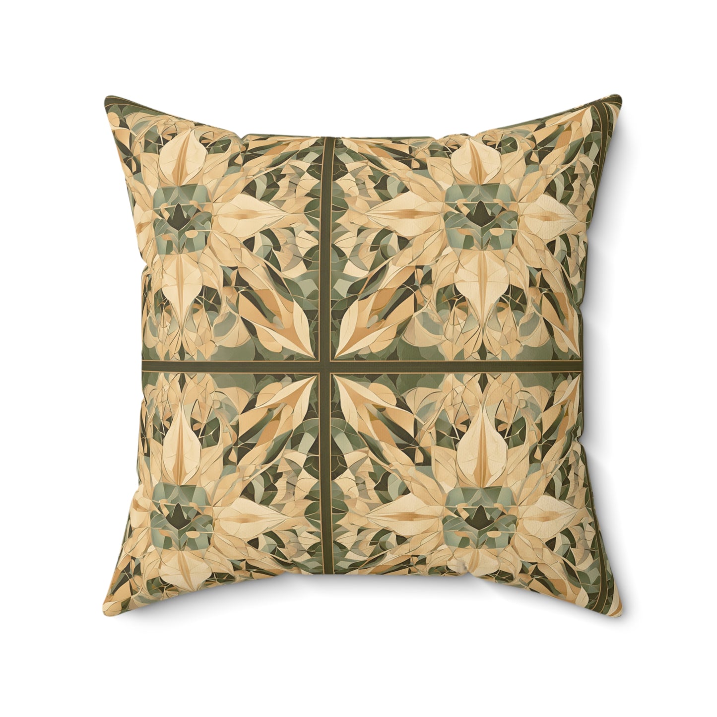 Eclectic Faux Suede Square Pillow