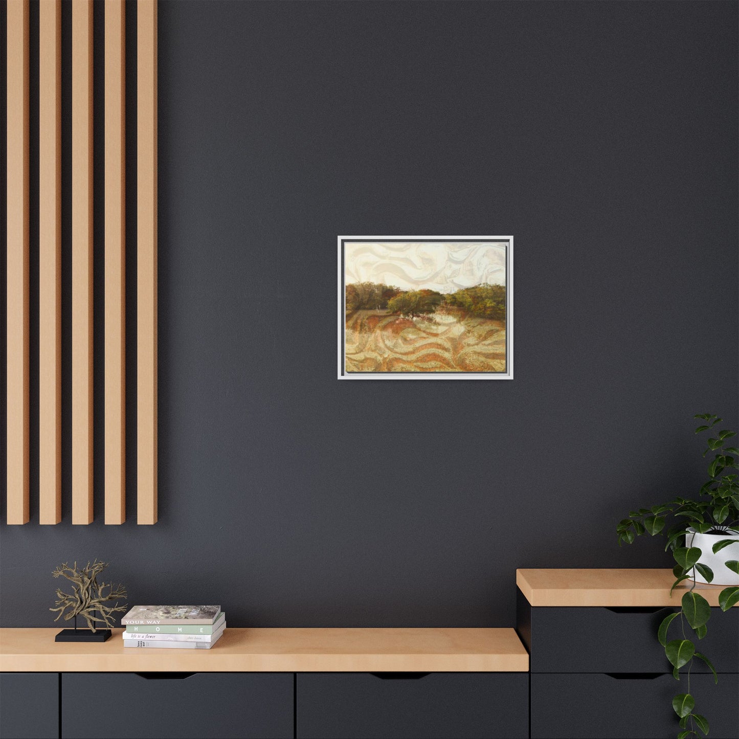 Serene Mangroves Framed Canvas Art
