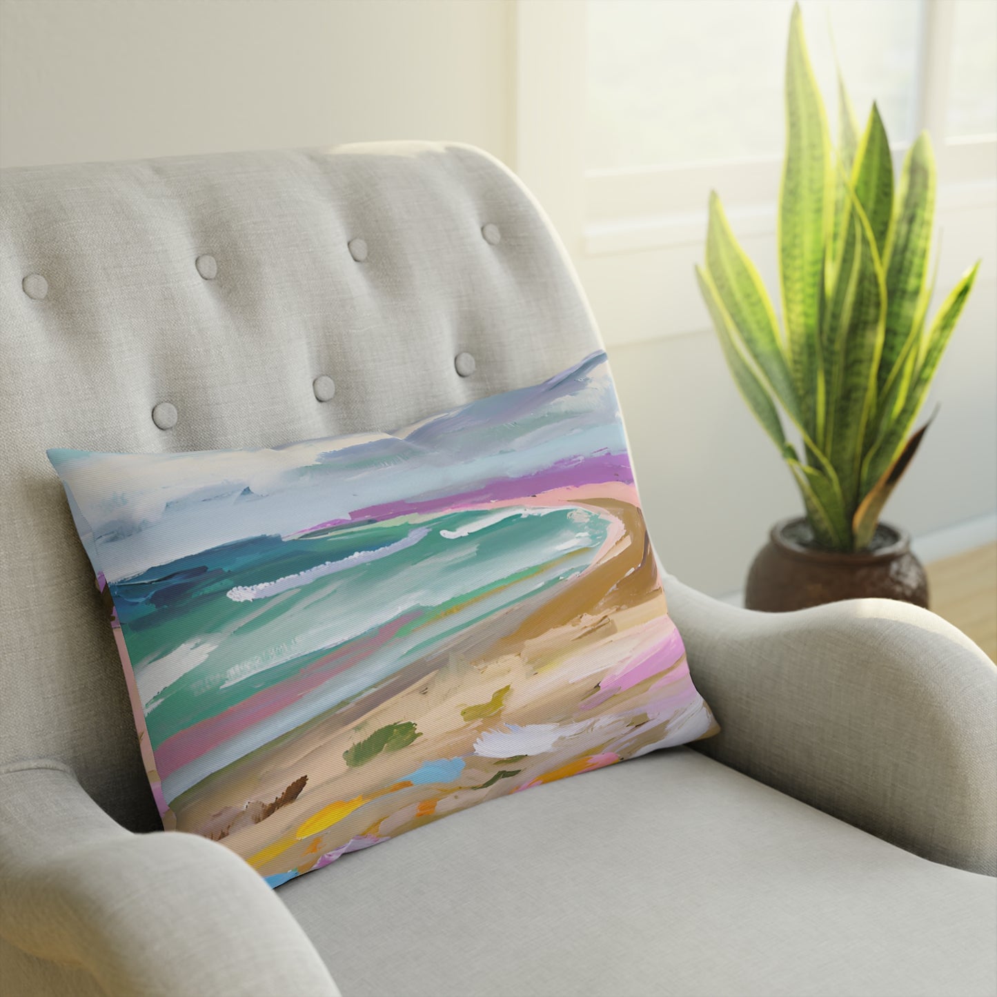 The Beach Eco-Friendly Pillow