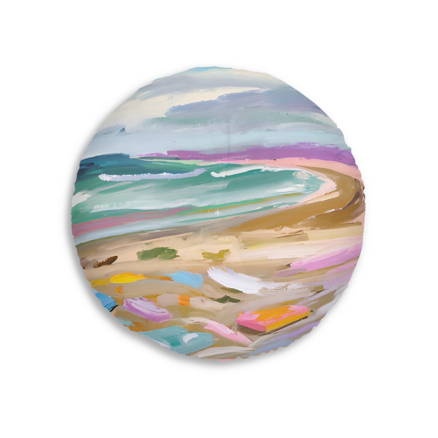 The Beach Tufted Floor Pillow