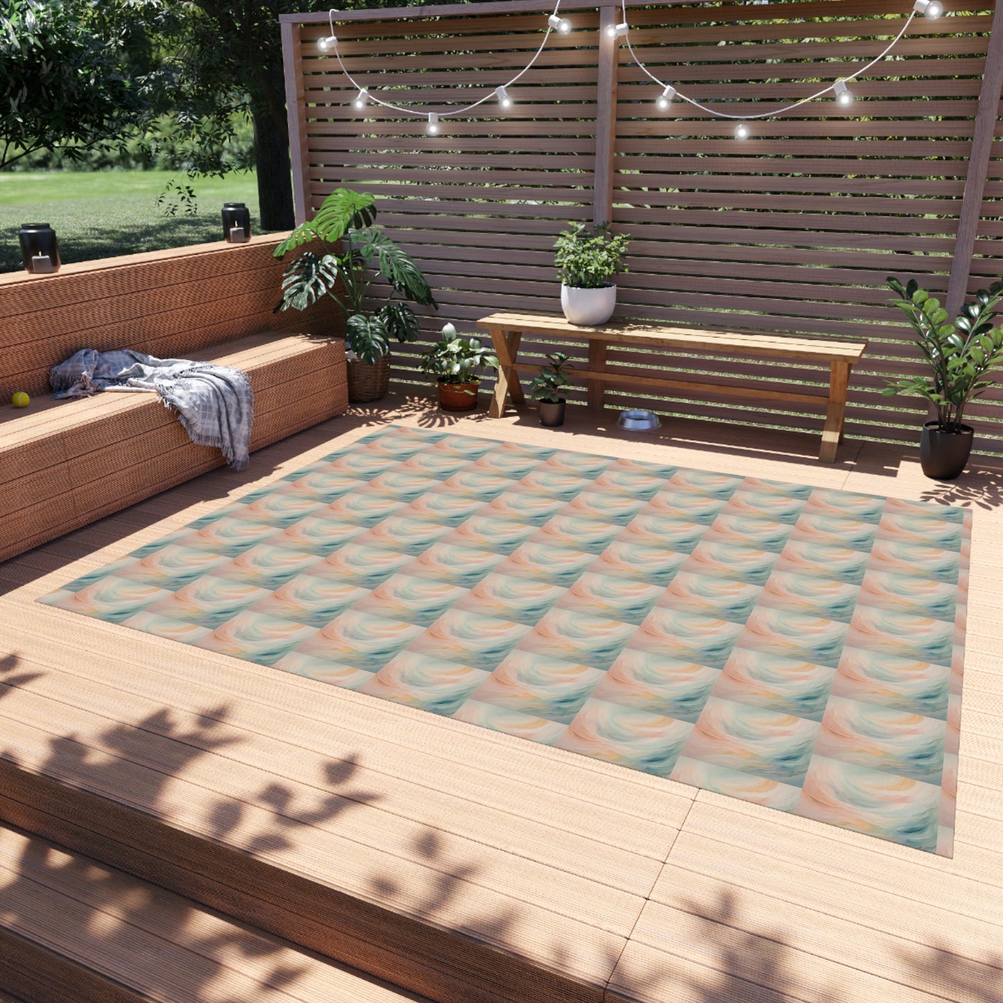 Ethereal Waves Outdoor Rug