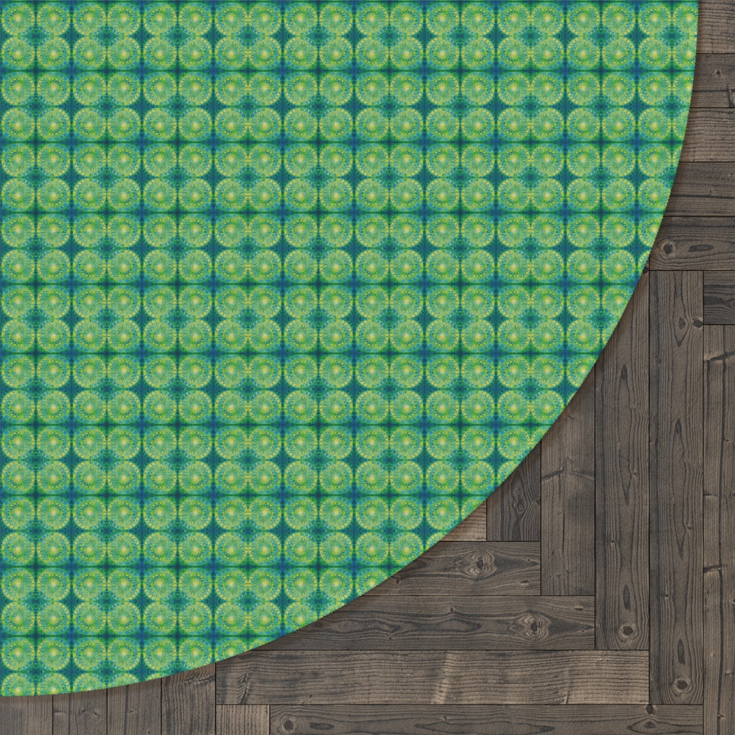 Safety Net Circles by Uta Feinstein Round Rug