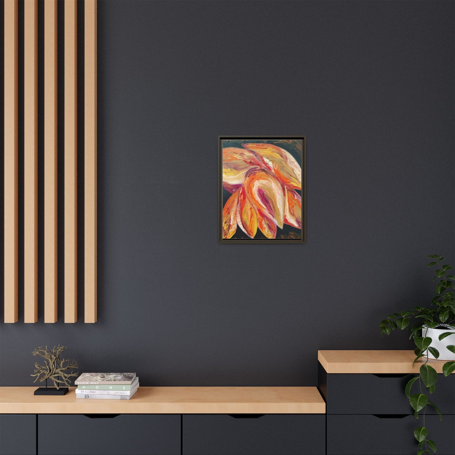 Dramatic Awakening Framed Canvas Art