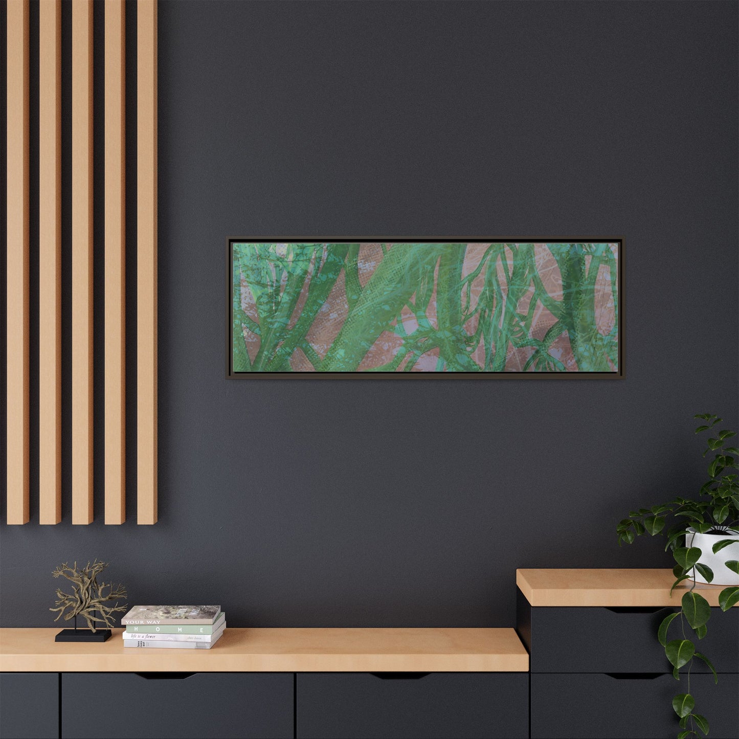 Inner Depths Framed Canvas Art
