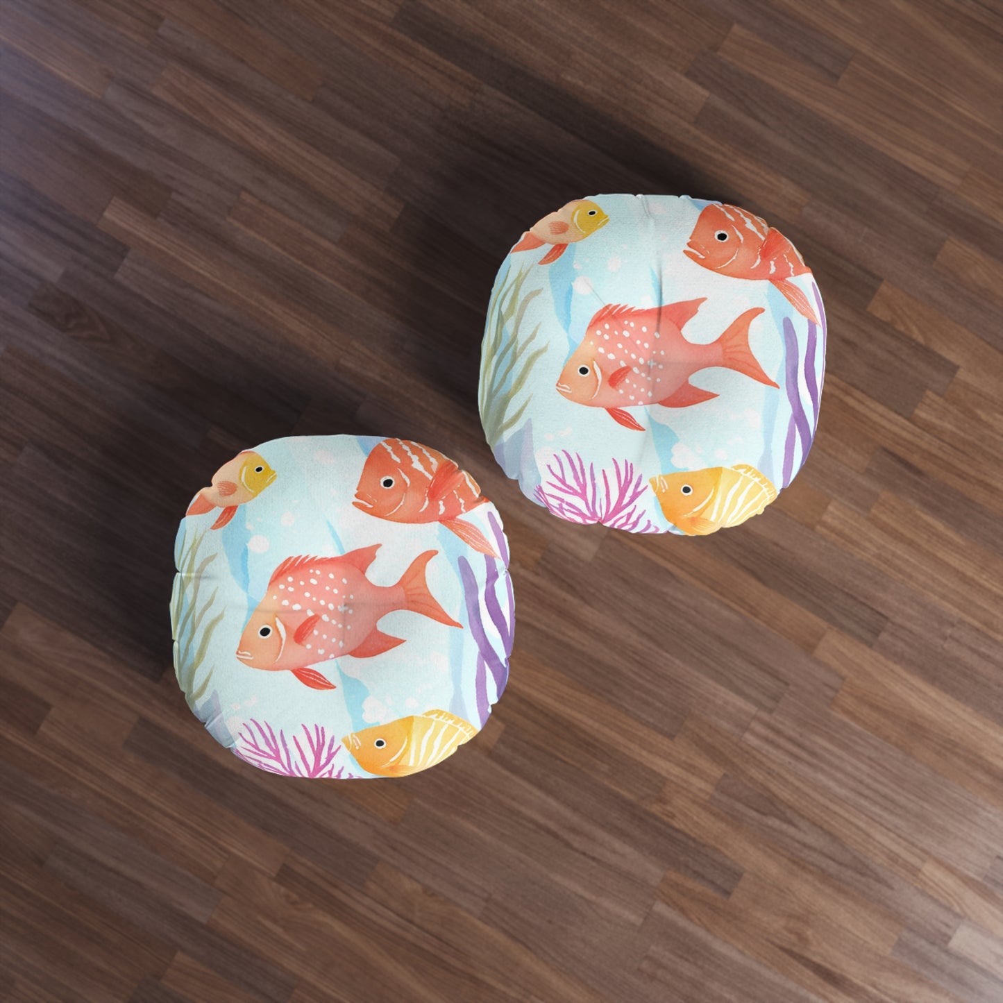 Coral Reef Tufted Floor Pillow