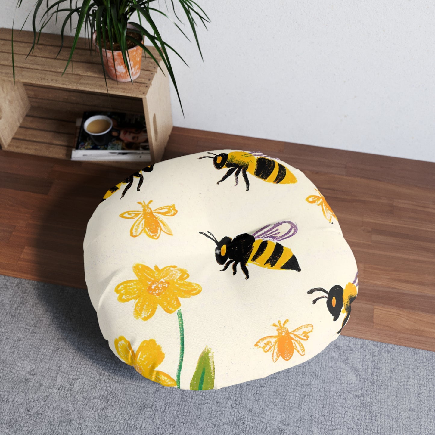 Buzzy Tufted Floor Pillow