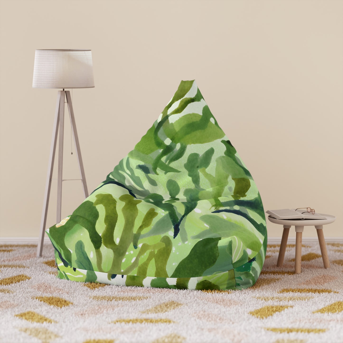 Pond Algae Bean Bag Chair Cover