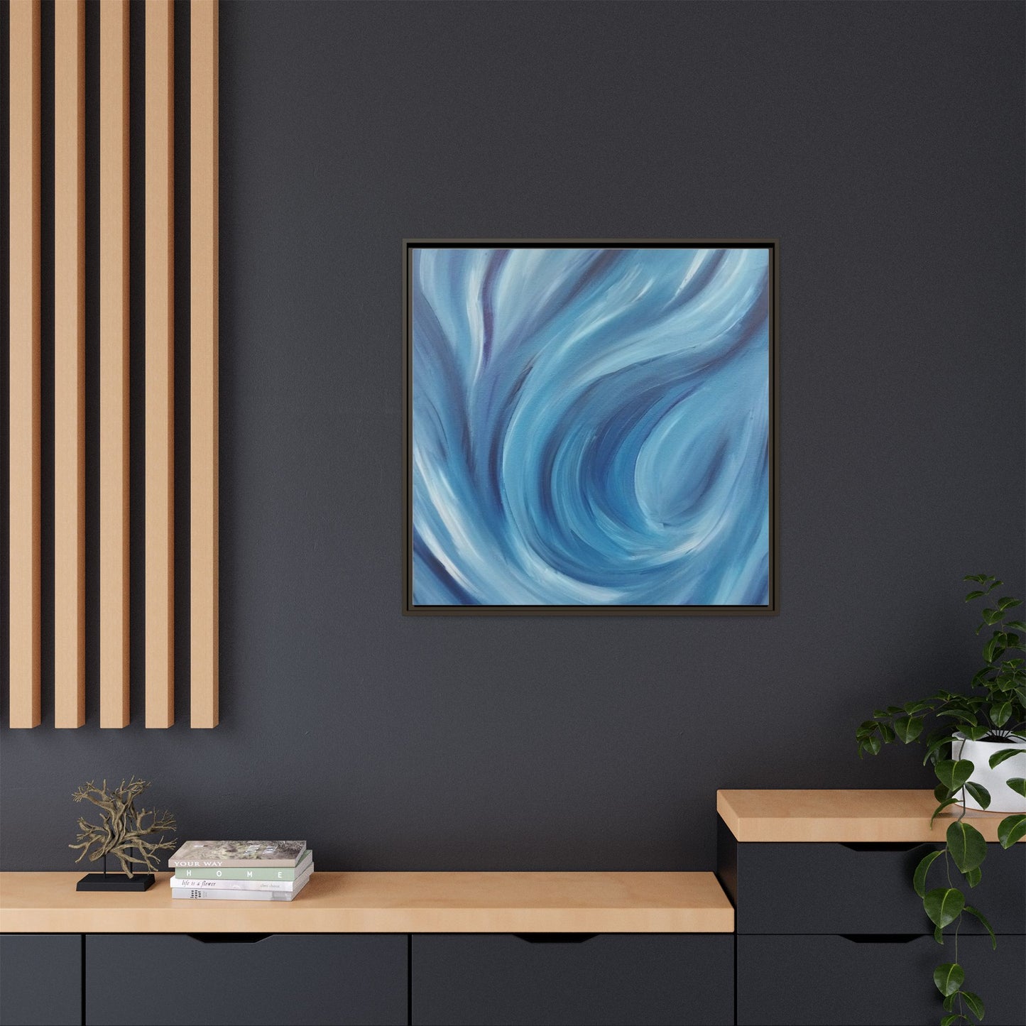 Intrinsic Reflection Framed Canvas Art