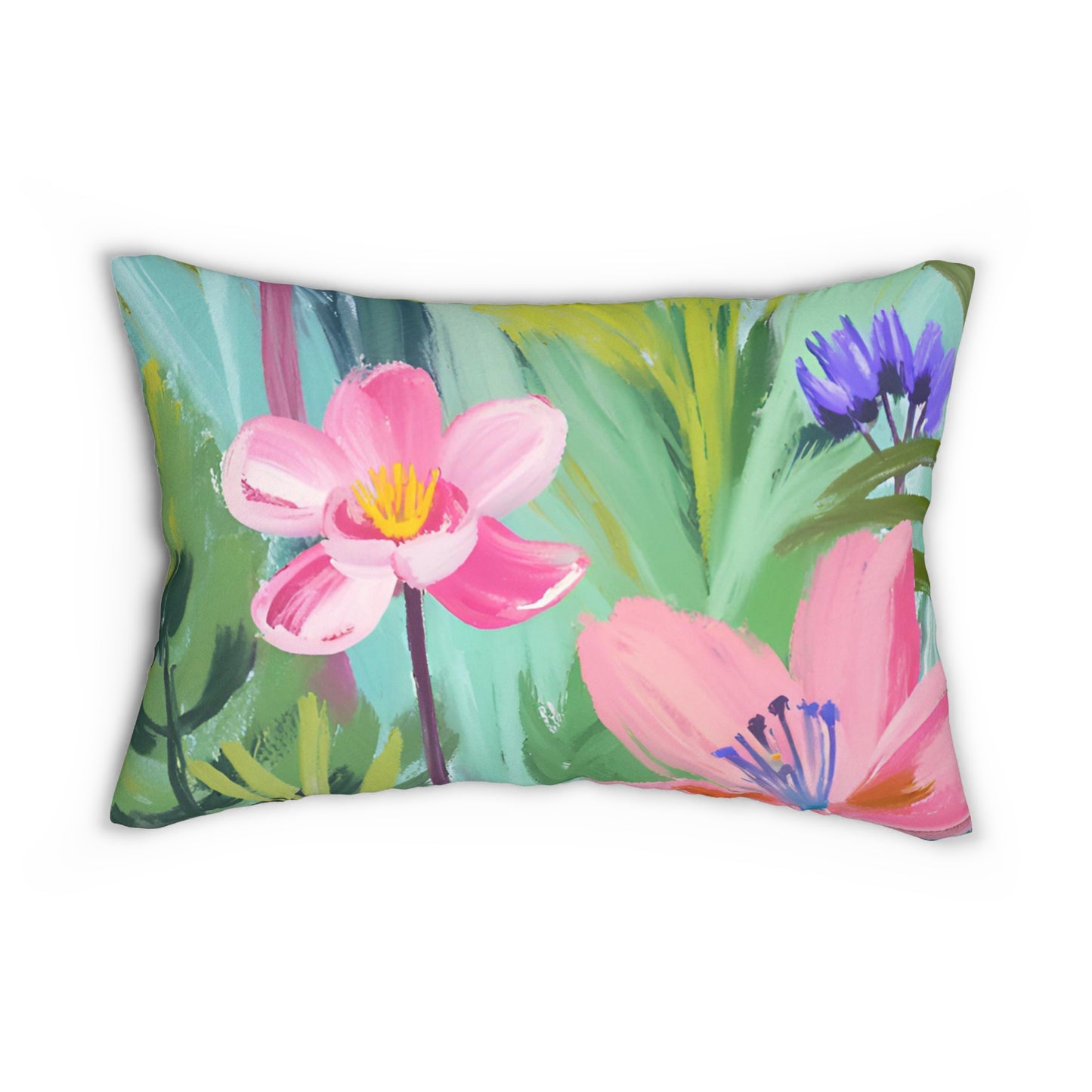 Flowers Lumbar Pillow