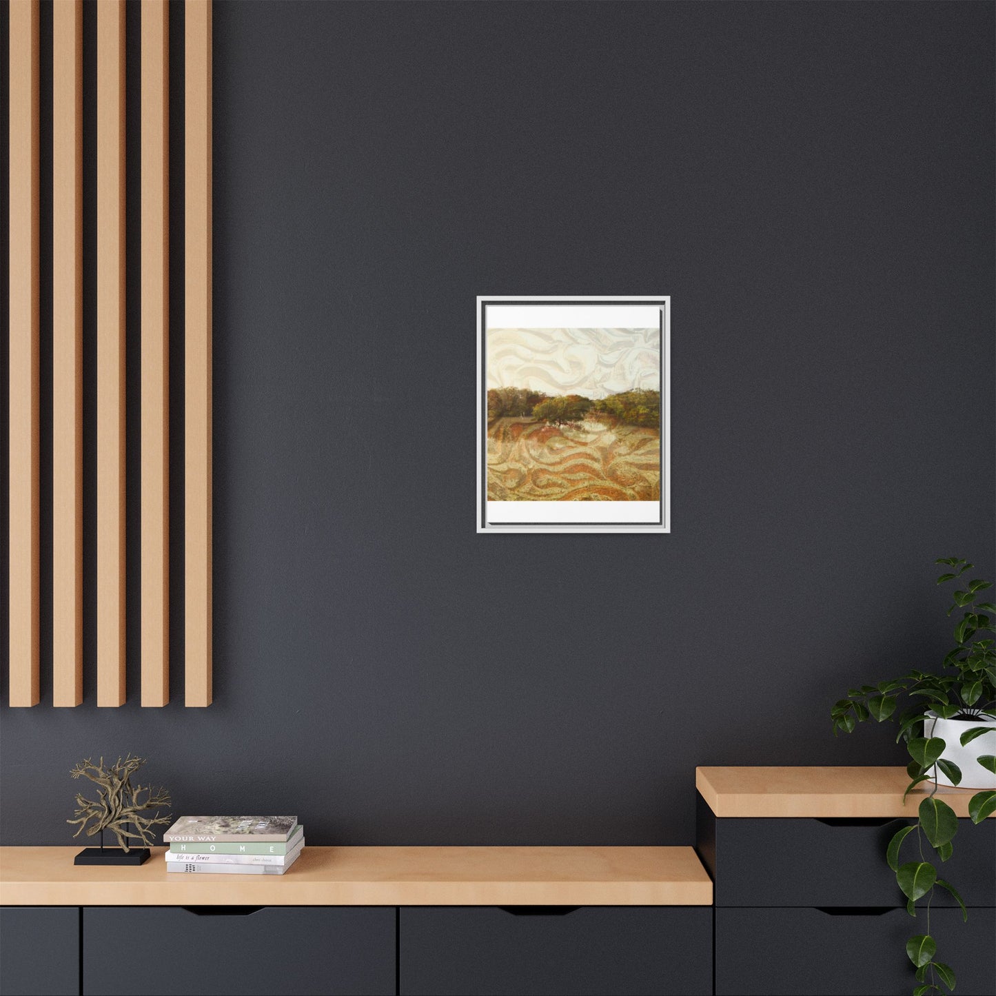 Serene Mangroves Framed Canvas Art