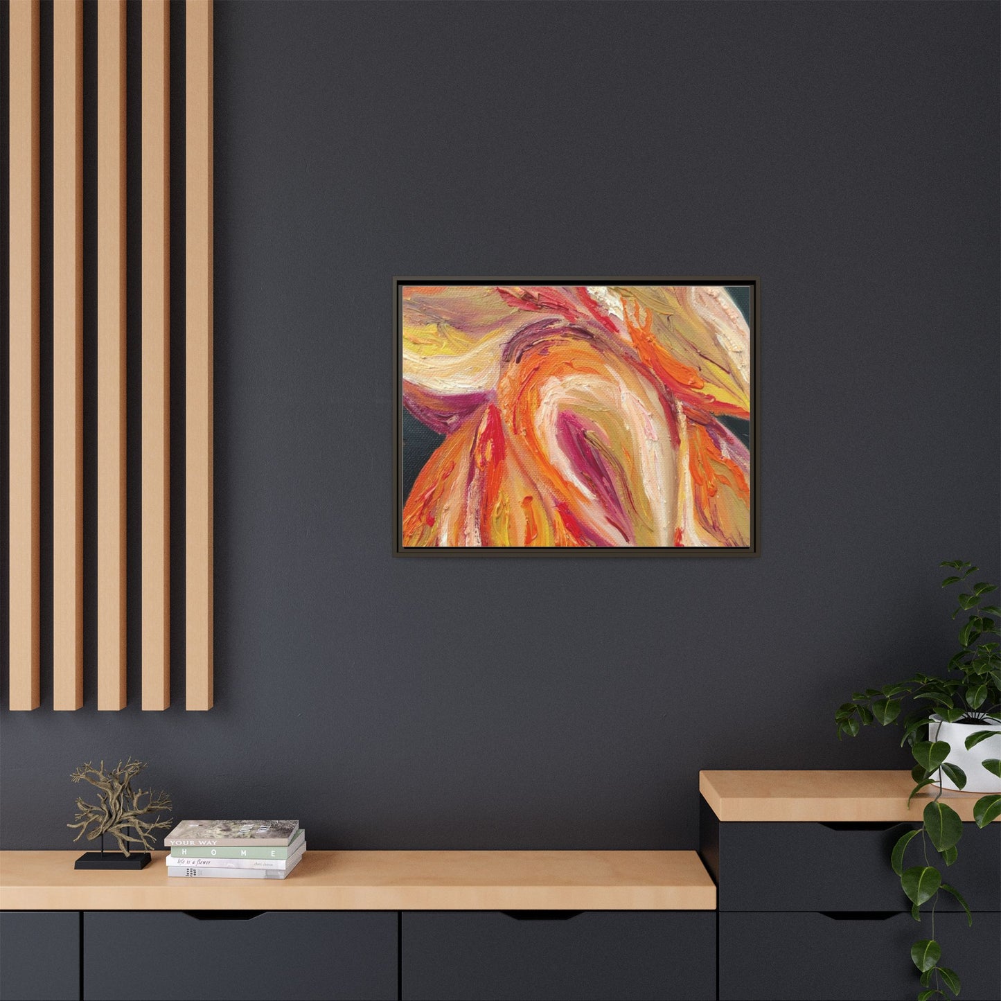 Dramatic Awakening Framed Canvas Art
