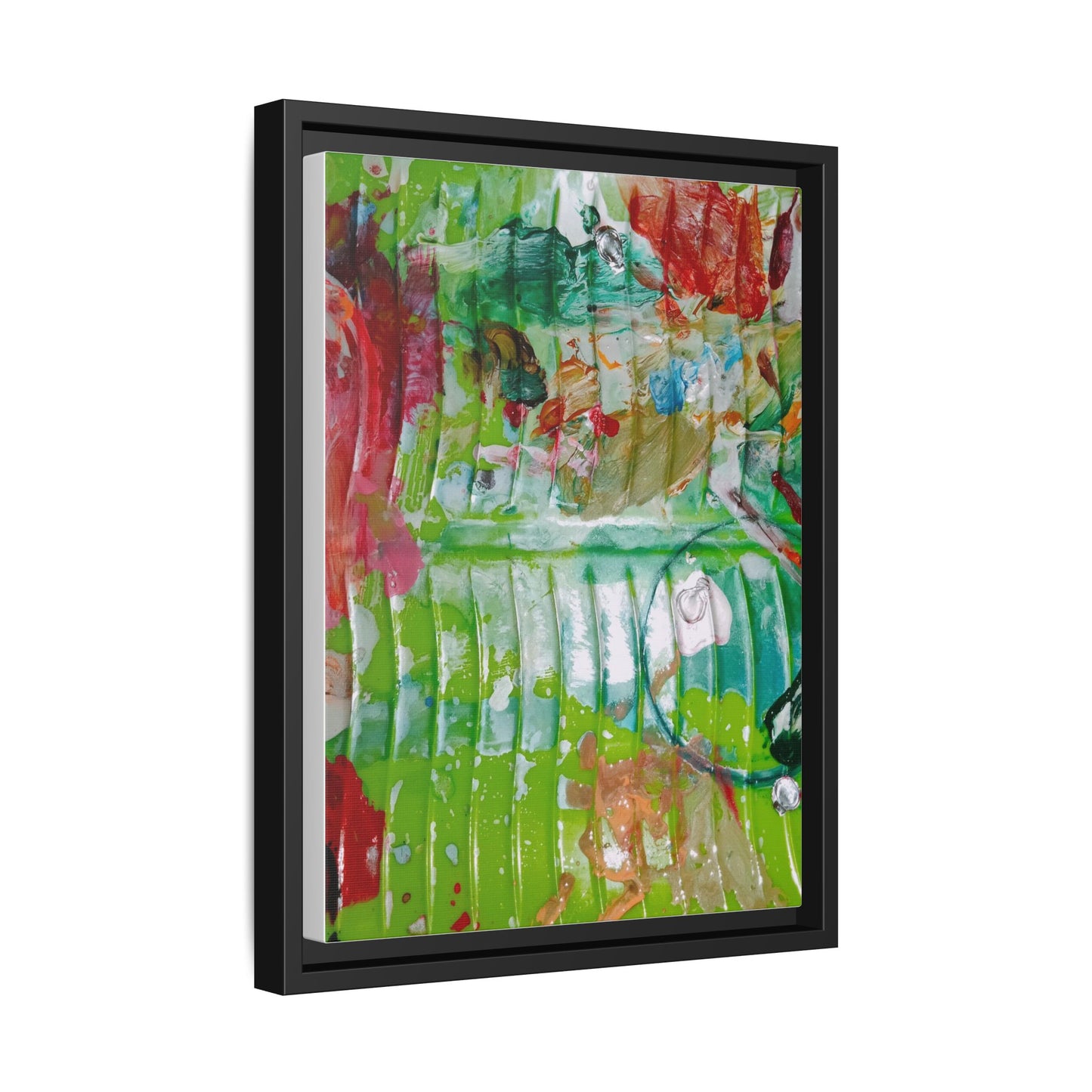 'A Mix of Life' Framed Canvas Art