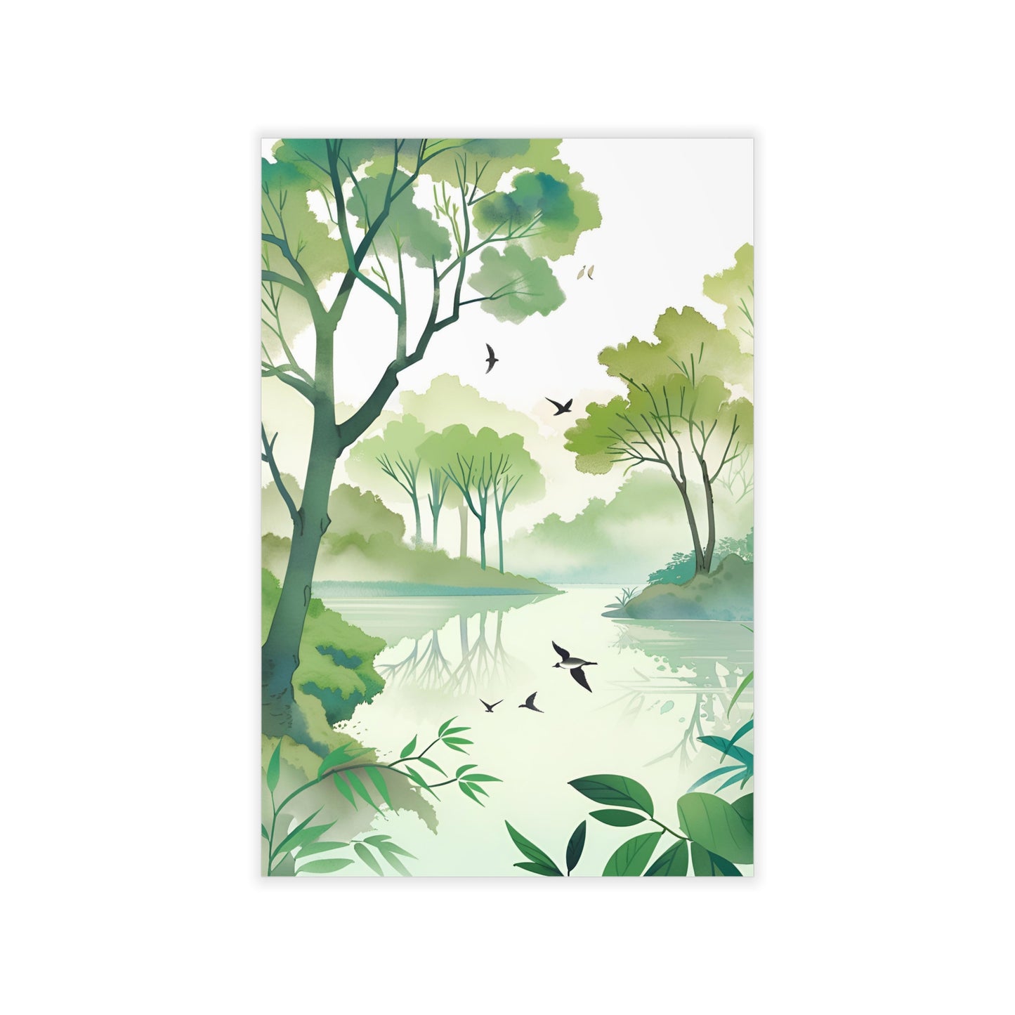 Tree Lake Wall Decals