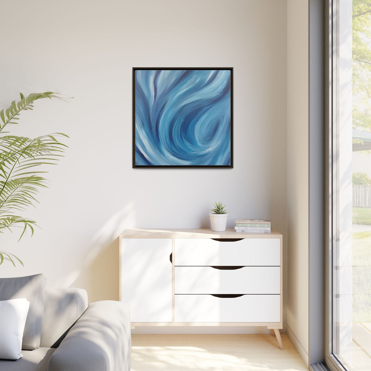 Intrinsic Reflection Framed Canvas Art