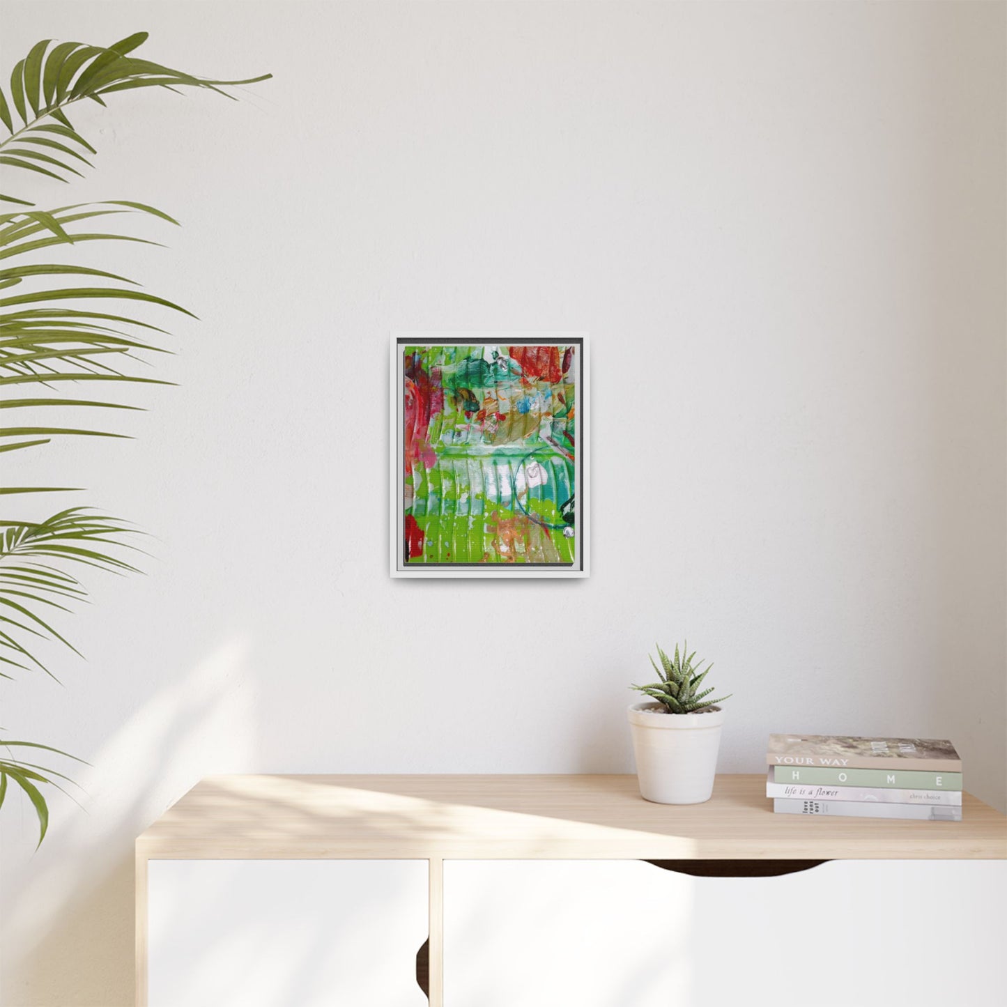 'A Mix of Life' Framed Canvas Art