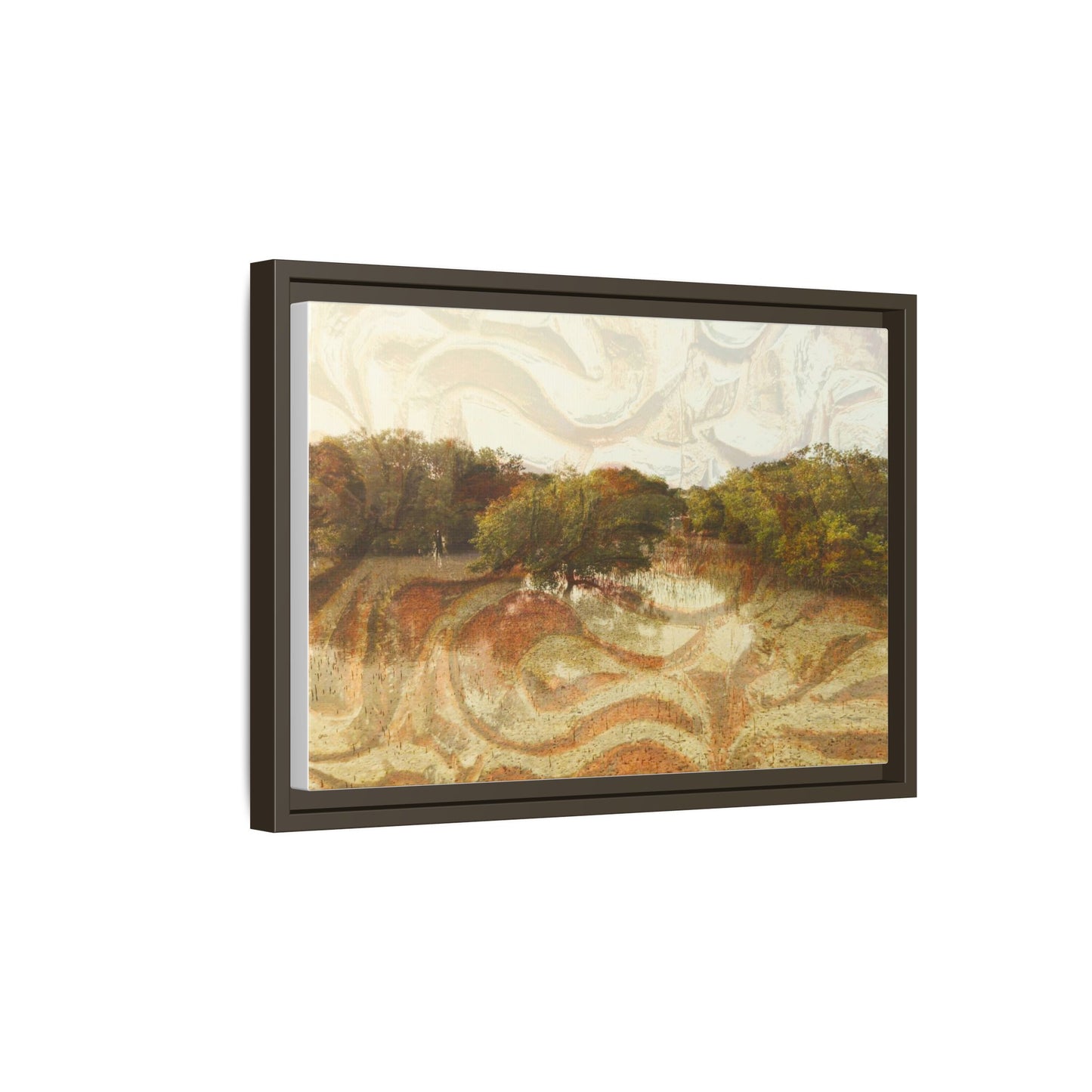 Serene Mangroves Framed Canvas Art