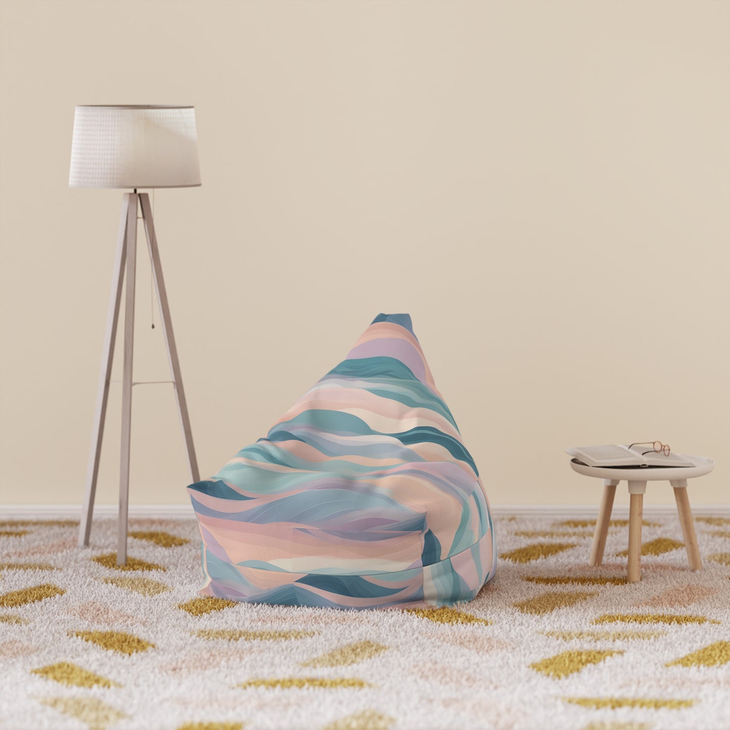 Serenity Wave Bean Bag Chair Cover