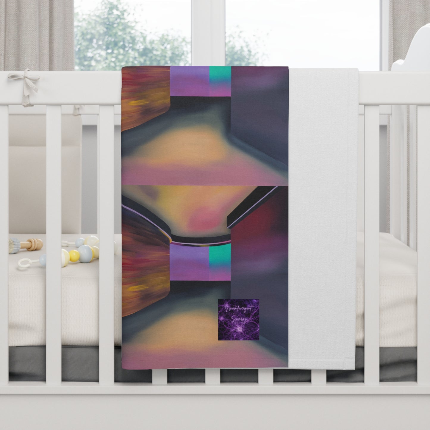 'Around The Corner' by Sarah Pooley Soft Fleece Baby Blanket