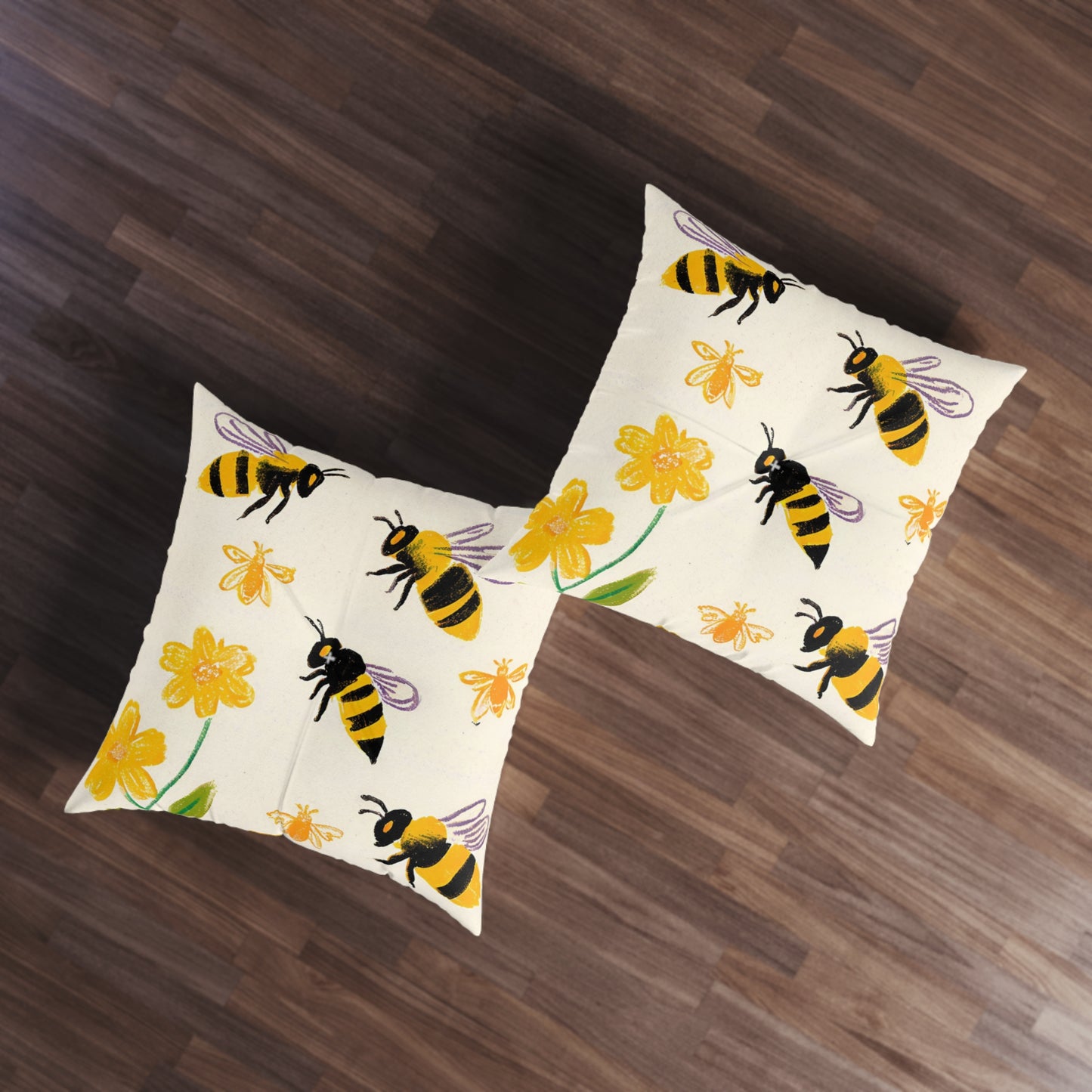 BuzzyTufted Floor Pillow
