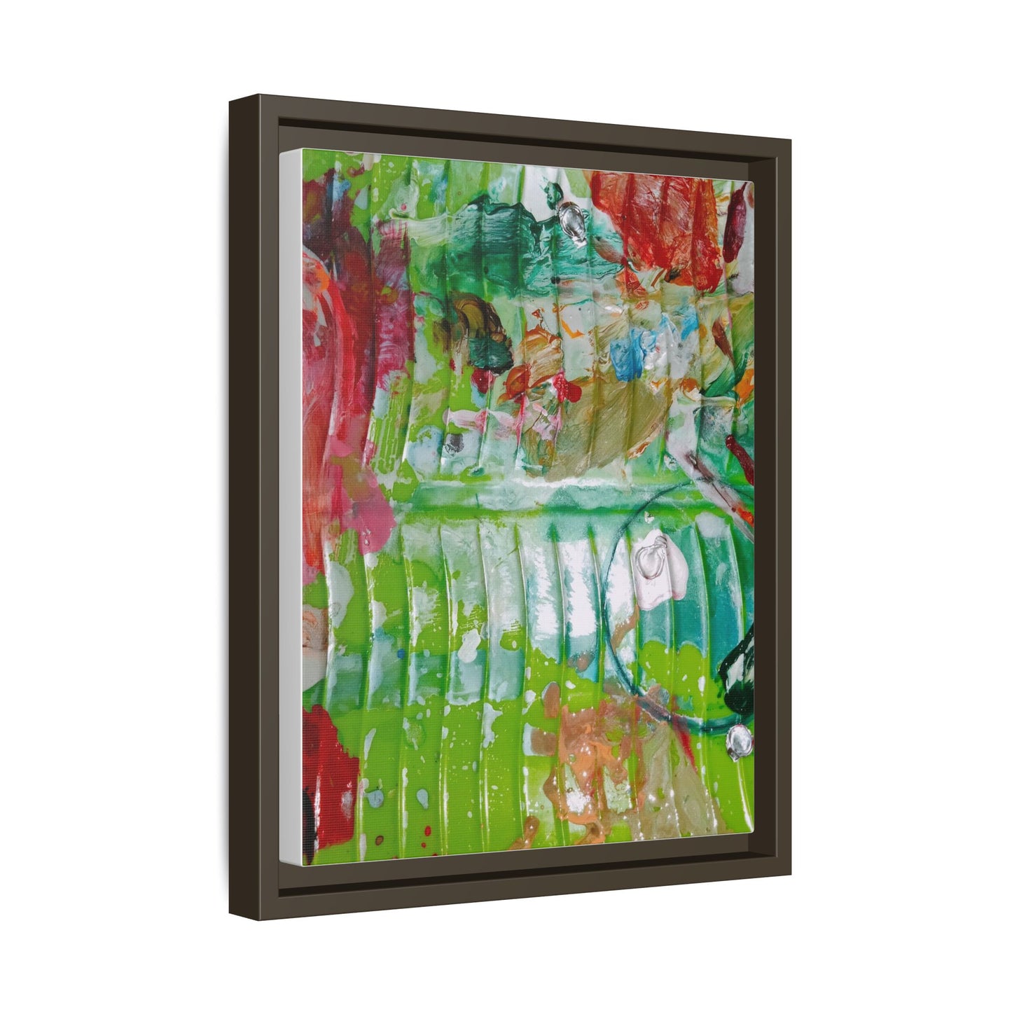 'A Mix of Life' Framed Canvas Art